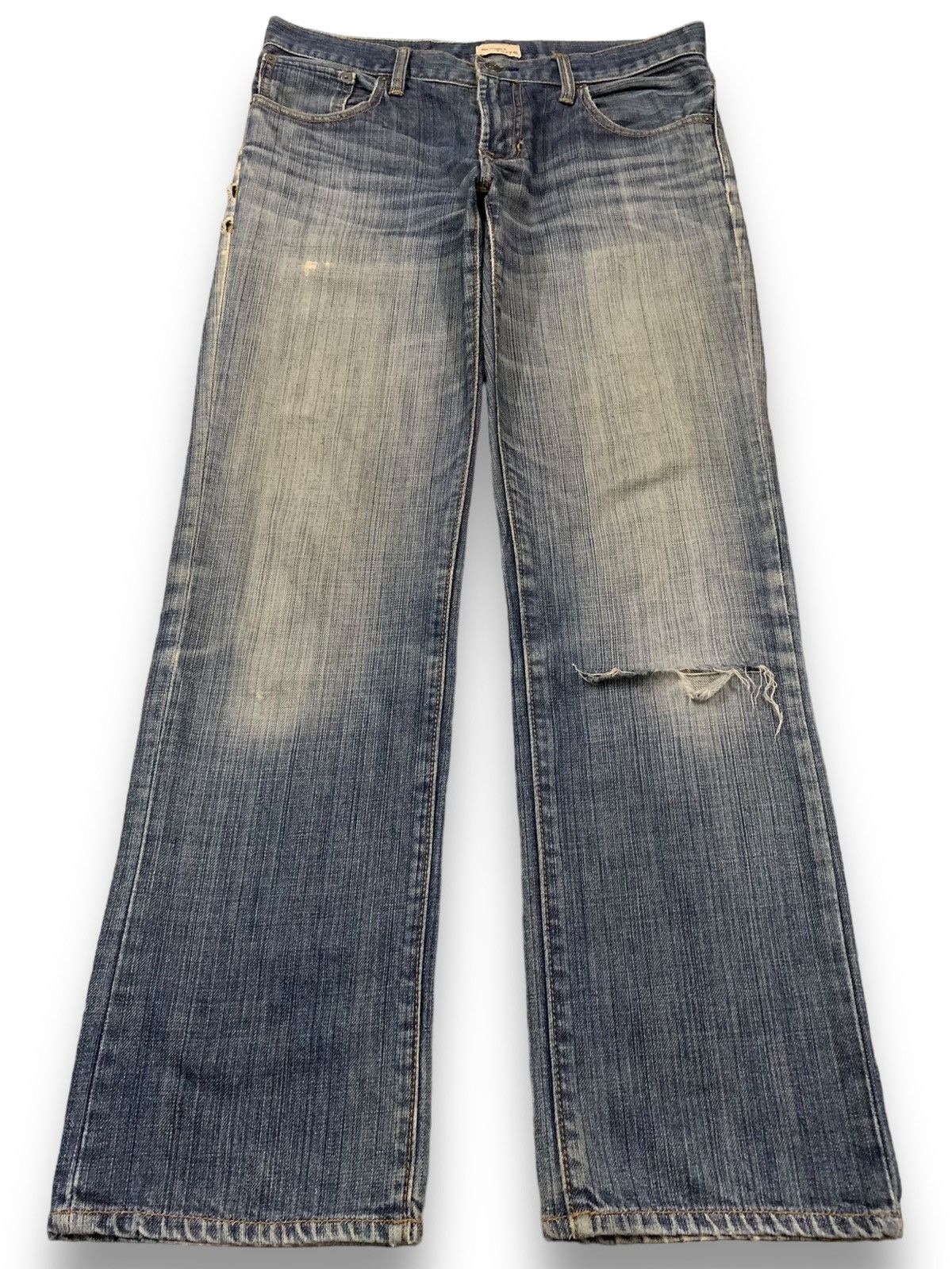 Vintage Gap 1969 Faded Straight Leg Distressed Grunge Jeans