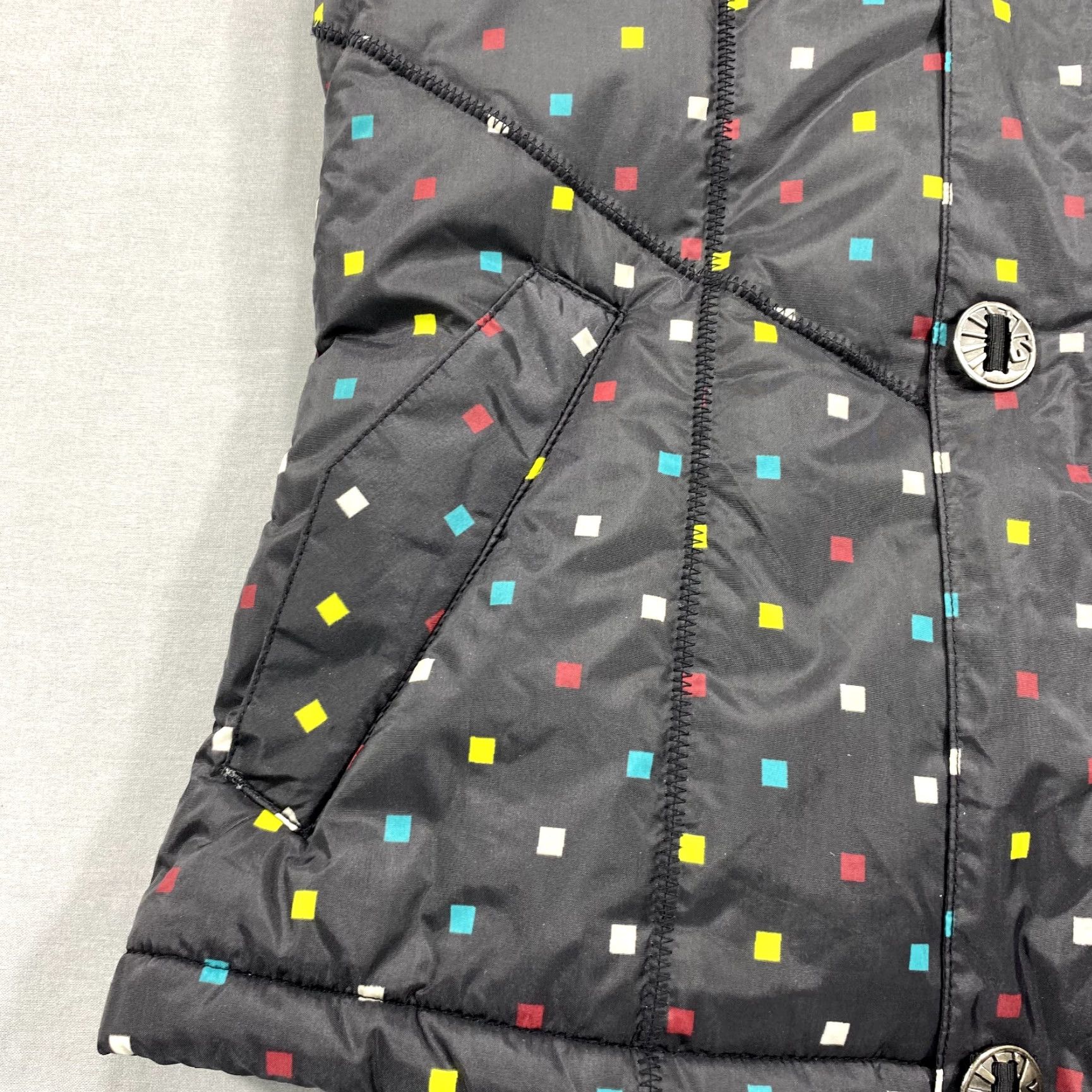 Burton Burton Women's Vest Jacket Nylon Black Mid-Length Hooded Zip Pockets Winter All Seasons Polka Dot Size S / US 4 / IT 40 - 5 Thumbnail