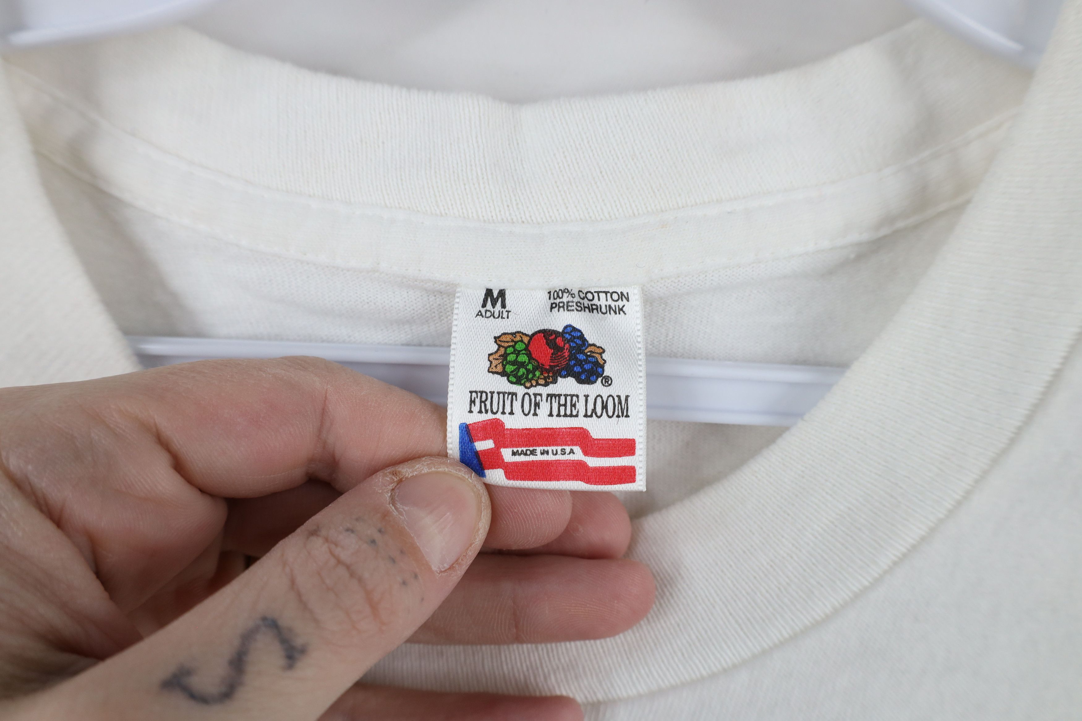 Vintage Vintage 90s Streetwear Cotton Short Sleeve T-Shit White USA Size US M / EU 48-50 / 2 - 4 Thumbnail