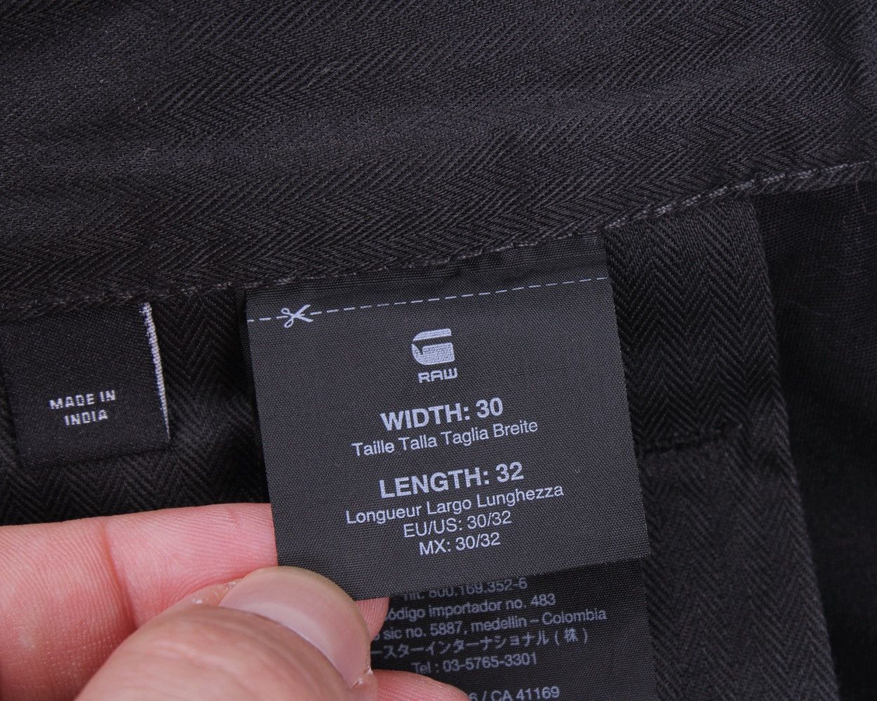 G-Star G-STAR RAW Bronson Slim Black Chino Pants Size US 30 / EU 46 - 18 Thumbnail