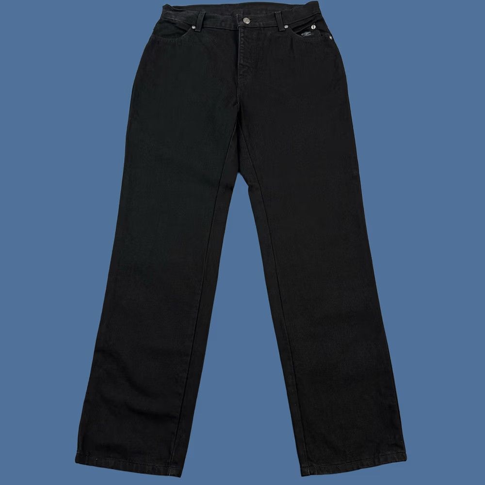 Harley Davidson VINTAGE Harley-Davidson Jeans Womens 8 30x31 Black Denim Classic Straight Biker Jeans Womens 8 Black Denim Classic Straight Biker Size 30" / US 8 / IT 44 - 1 Thumbnail