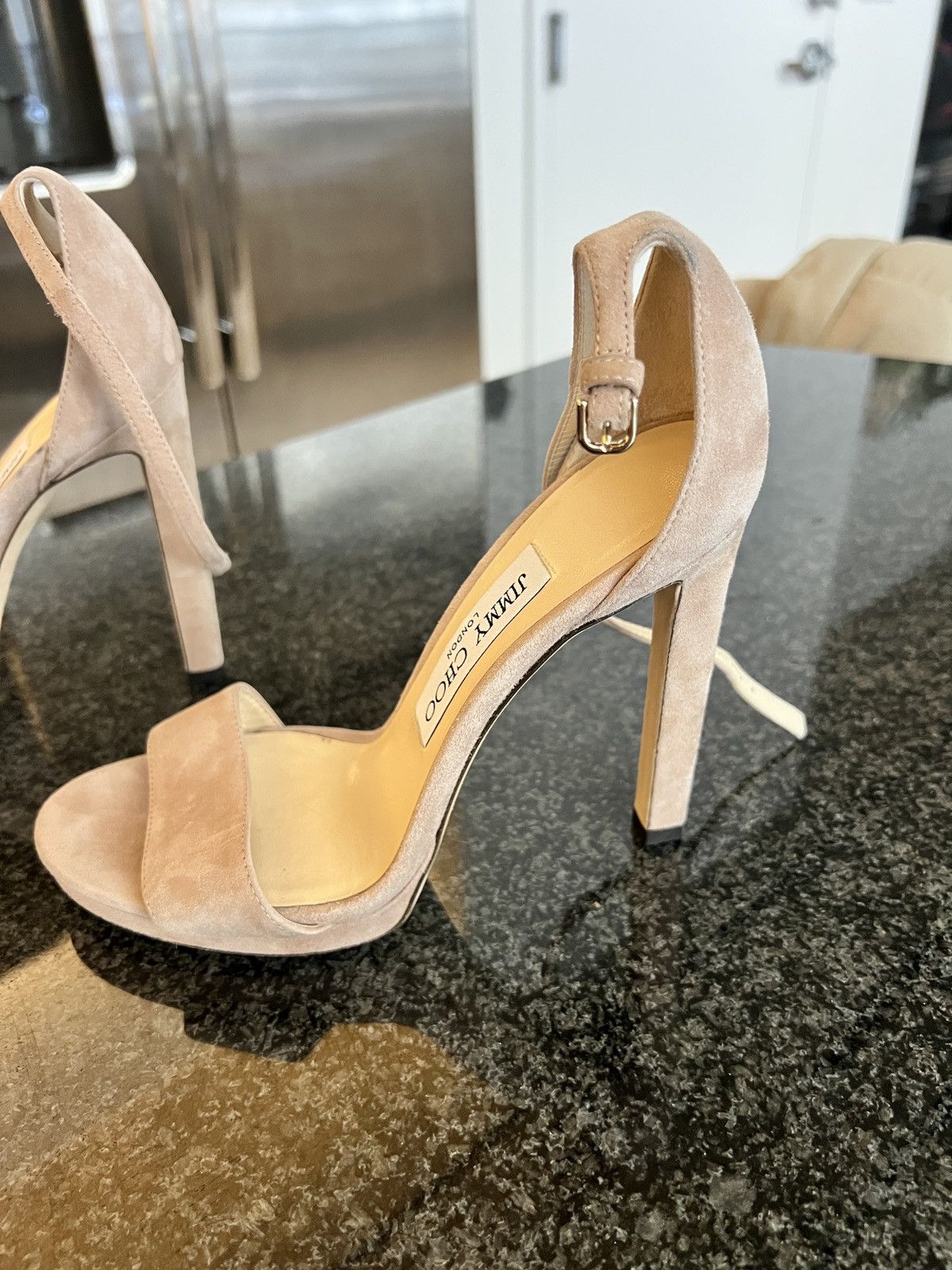 Jimmy Choo Jimmy Choo Suede Ankle Strap Platform Heels Size 36 Size US 6 / IT 36 - 3 Thumbnail