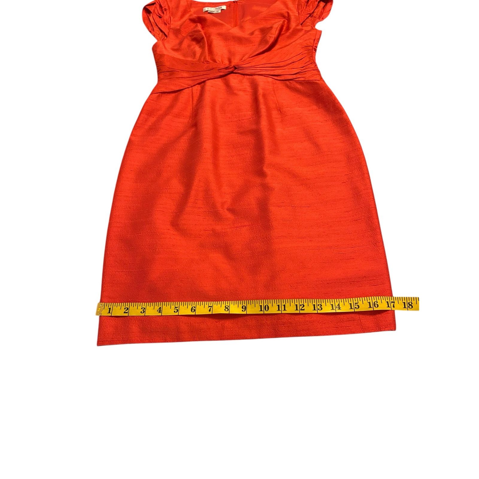 Other Kay Unger New York Orange Twist Waist Dress - Size 6 Size M / US 6-8 / IT 42-44 - 12 Thumbnail