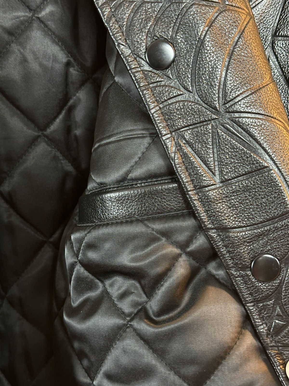 Sp5der Sp5der Worldwide Leather Web Jacket Size US L / EU 52-54 / 3 - 8 Thumbnail