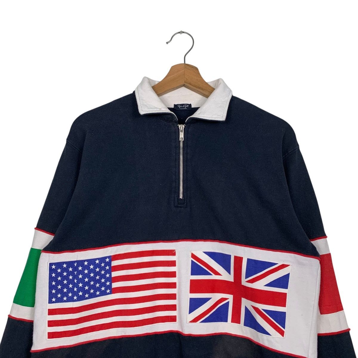 Vintage JOHN GALT CALIFORNIA Flags Logo Sweatshirt #2841-C128 Size US M / EU 48-50 / 2 - 2 Thumbnail