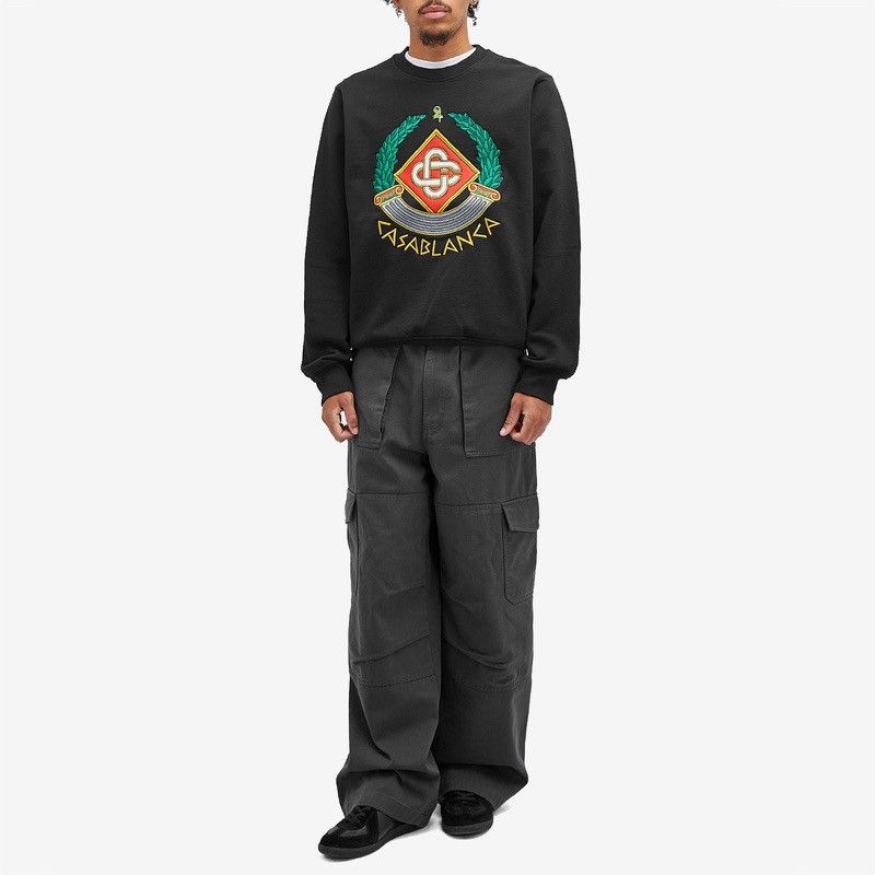 Casablanca ❗️NEW 🇫🇷 Casablanca Tennis Club Embroidered Crest Sweatshirt Size US L / EU 52-54 / 3 - 3 Thumbnail