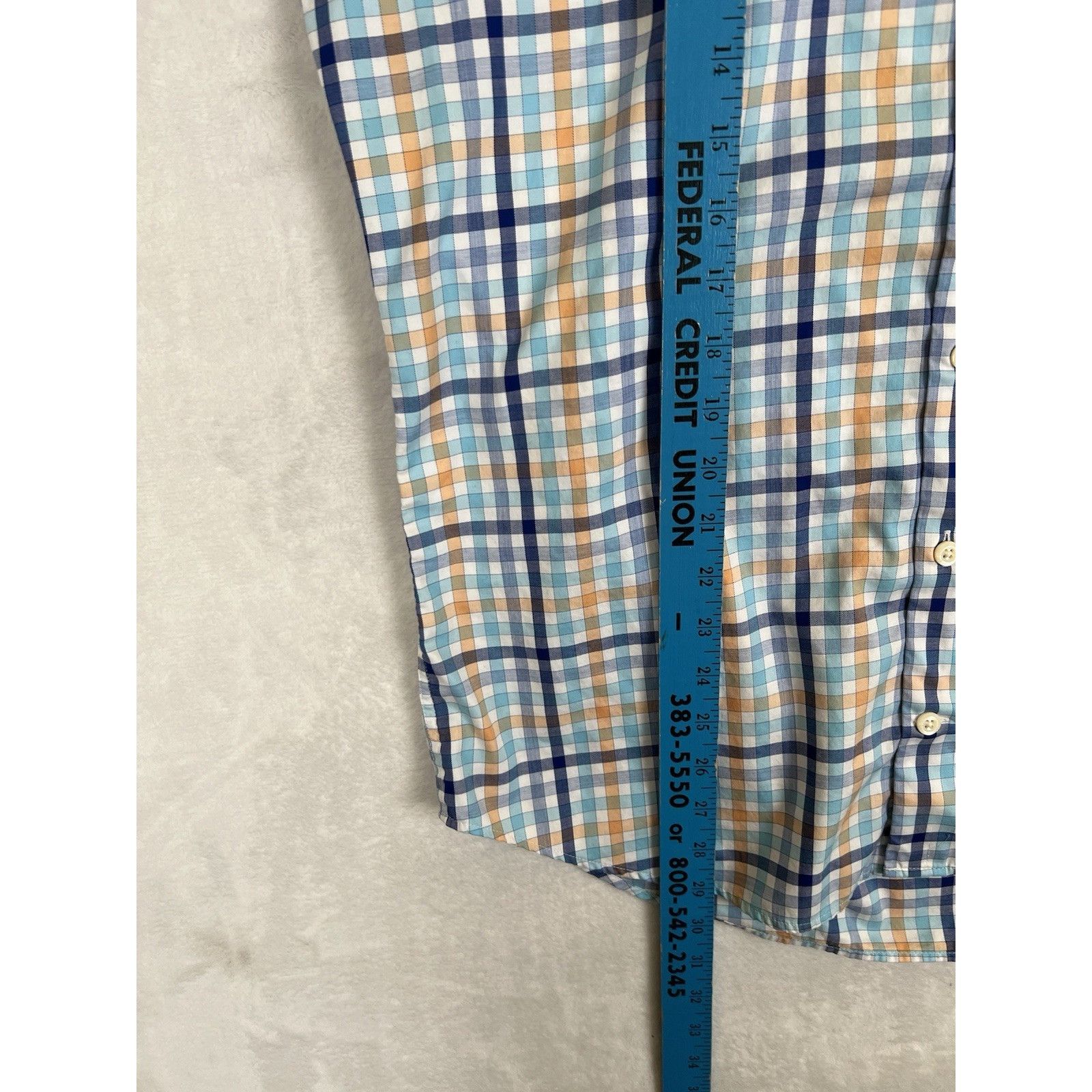 Peter Millar Peter Millar Short Sleeve Plaid Button Up Shirt Size Medium Size US M / EU 48-50 / 2 - 5 Thumbnail