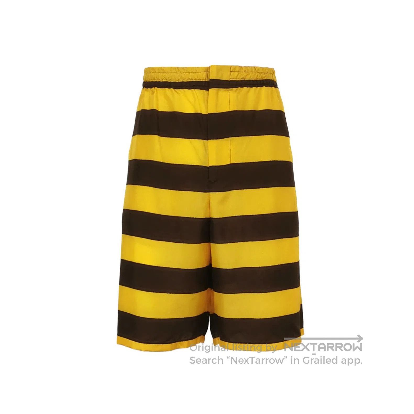 Prada Color Block Silk Shorts M Size .