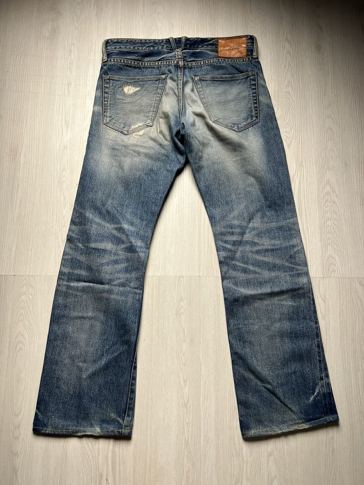 Japanese Brand Vanquish Distressed Boro Bootcut Jeans Kapital Boro Inspired Size US 30 / EU 46 - 2 Thumbnail