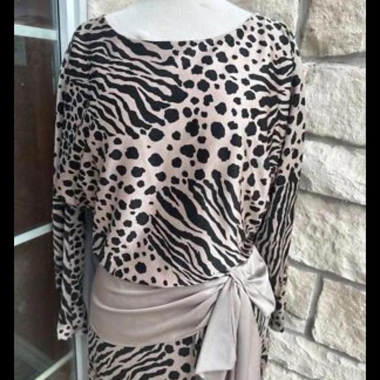 Other 70s Leopard Cheetah Dress Sz Medium(6/8) Size M / US 6-8 / IT 42-44 - 3 Thumbnail