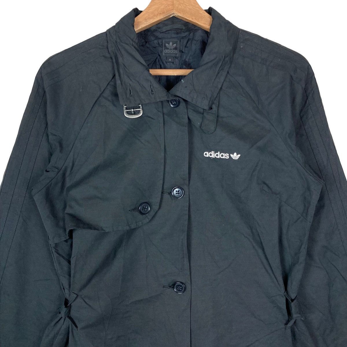 Adidas Adidas Flat Button Belt Trench Coat Jacket Size M / US 6-8 / IT 42-44 - 2 Thumbnail