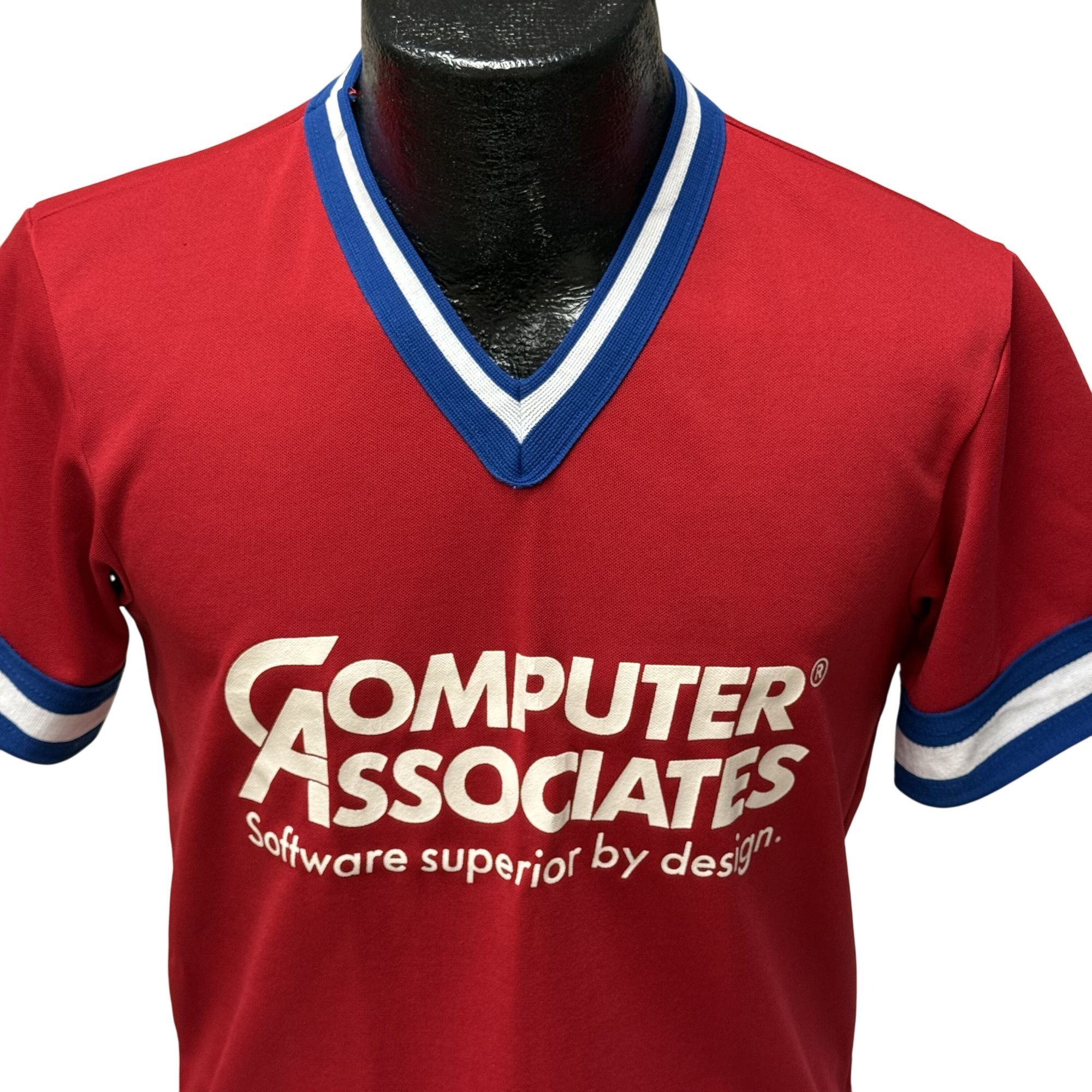 Majestic Vtg Majestic Red COMPUTER ASSOCIATES Software PROMO Jersey Size US M / EU 48-50 / 2 - 6 Thumbnail