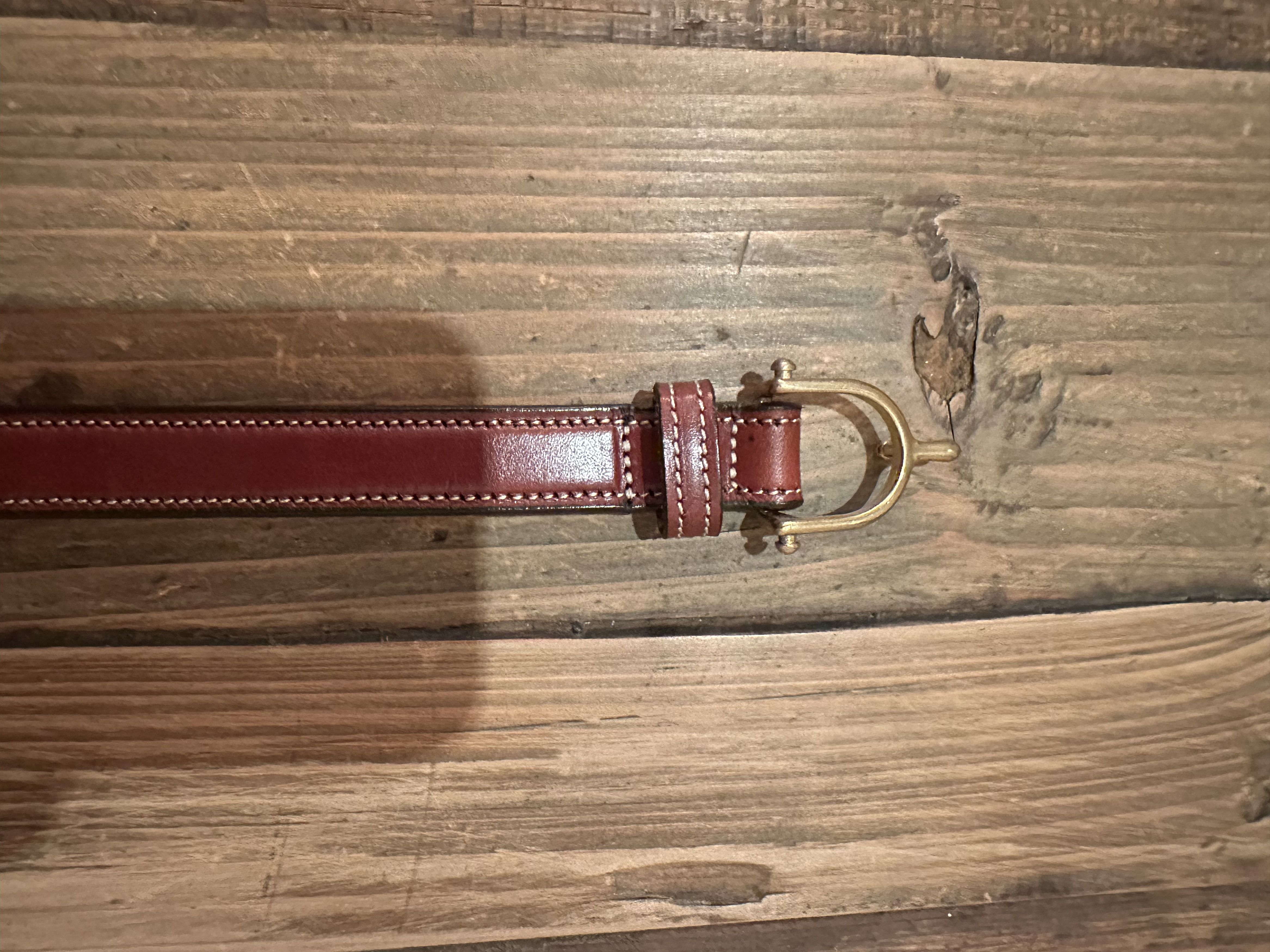 Other Brown Spur Belt w/ Gold Hardware (Size 32) Size 32 - 2 Thumbnail
