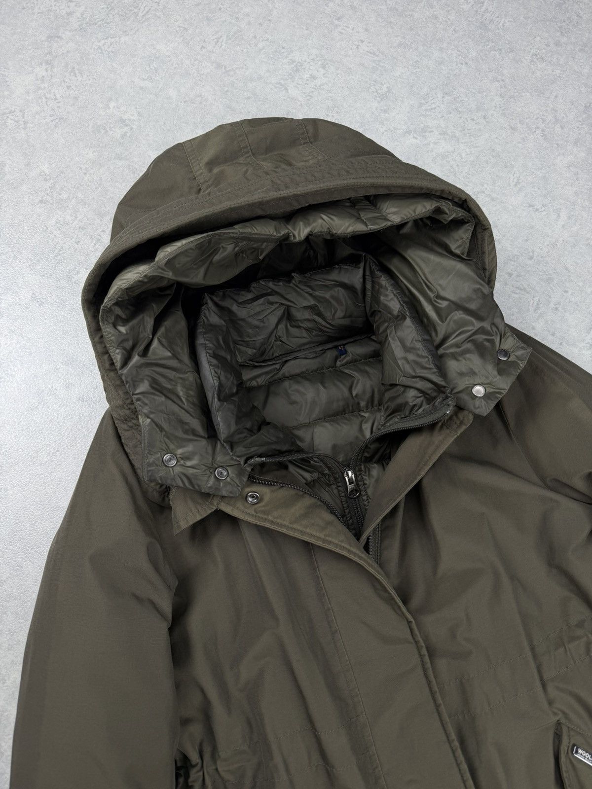 Woolrich Woolen Mills Women’s Woolrich Ramar Cloth Hooded Parka Jacket Olive M Size M / US 6-8 / IT 42-44 - 6 Thumbnail