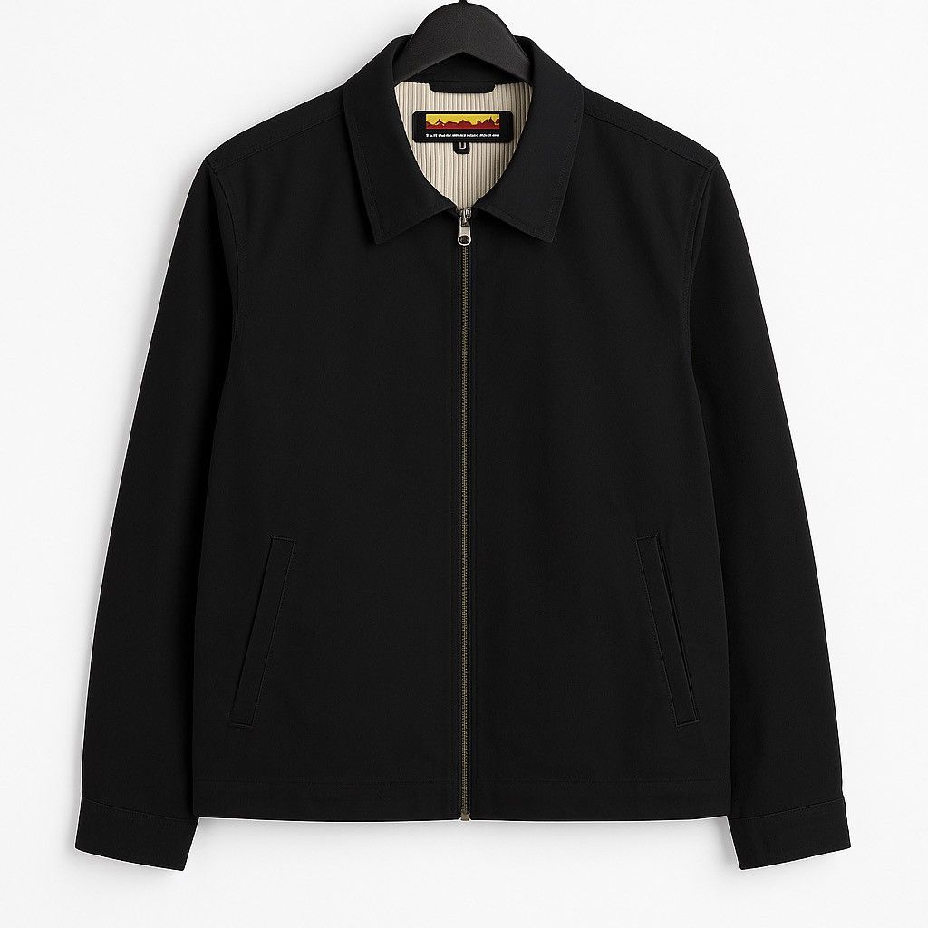 Brooklyn Industries Brooklyn Industries Black Cotton Zip Jacket – Classic Urban Size US M / EU 48-50 / 2 - 1 Thumbnail