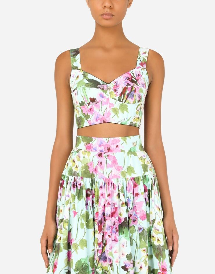 Dolce & Gabbana o1y0925 Crop Top in Multicolor Size XS / US 0-2 / IT 36-38 - 3 Thumbnail
