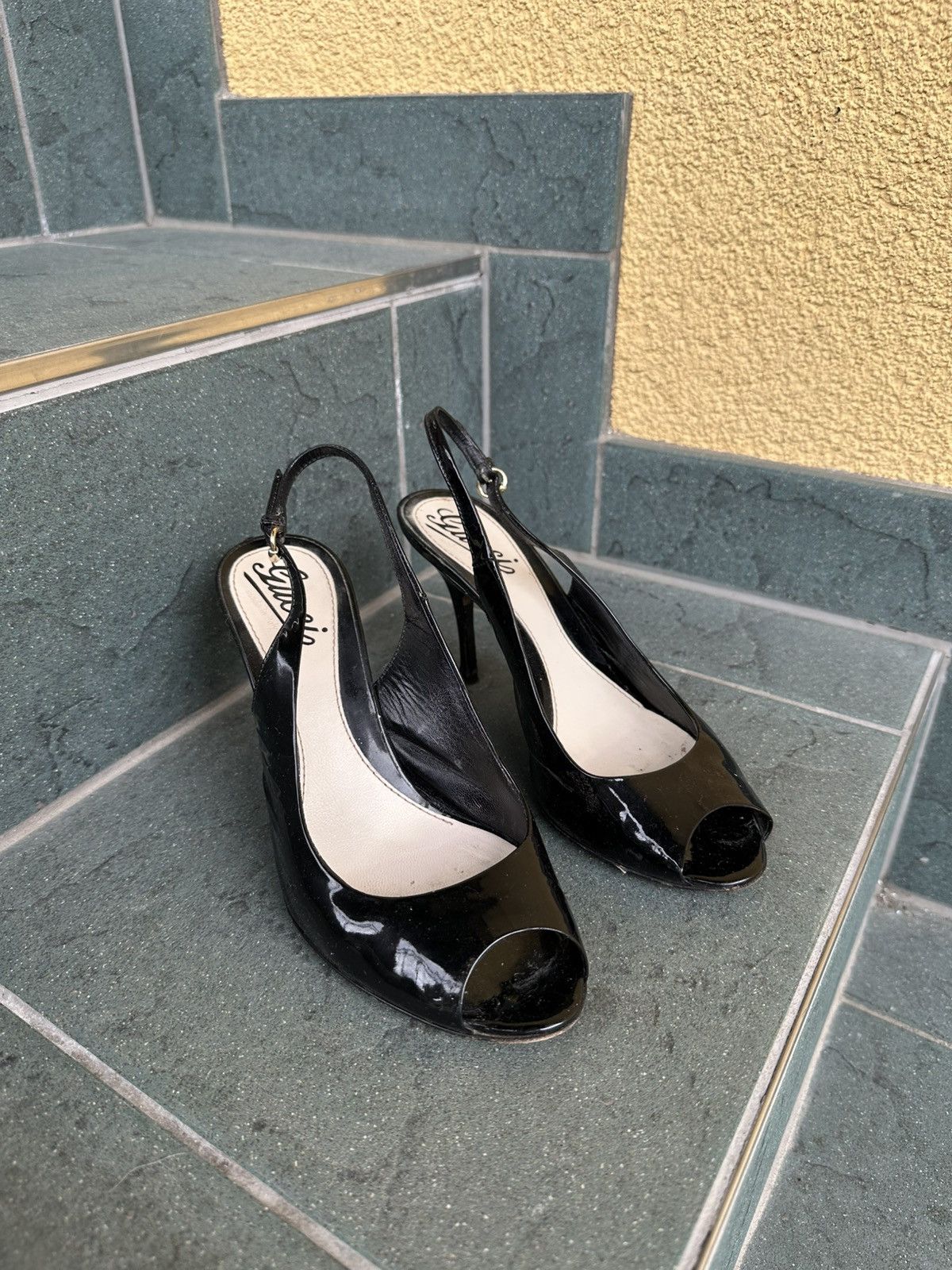 Gucci Gucci Heels Pumps Vintage Rare Black Luxury Shoes Size US 5.5 / IT 35.5 - 2 Thumbnail