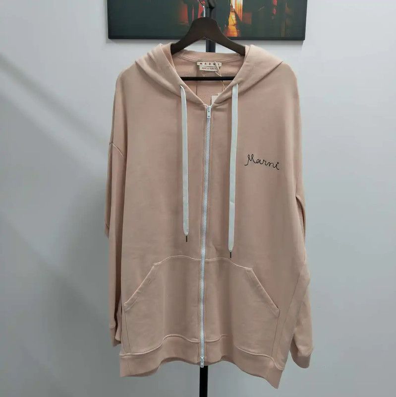 Marni Marni Hooded Pink Cotton Sweatshirt 0089 Size M / US 6-8 / IT 42-44 - 1 Thumbnail