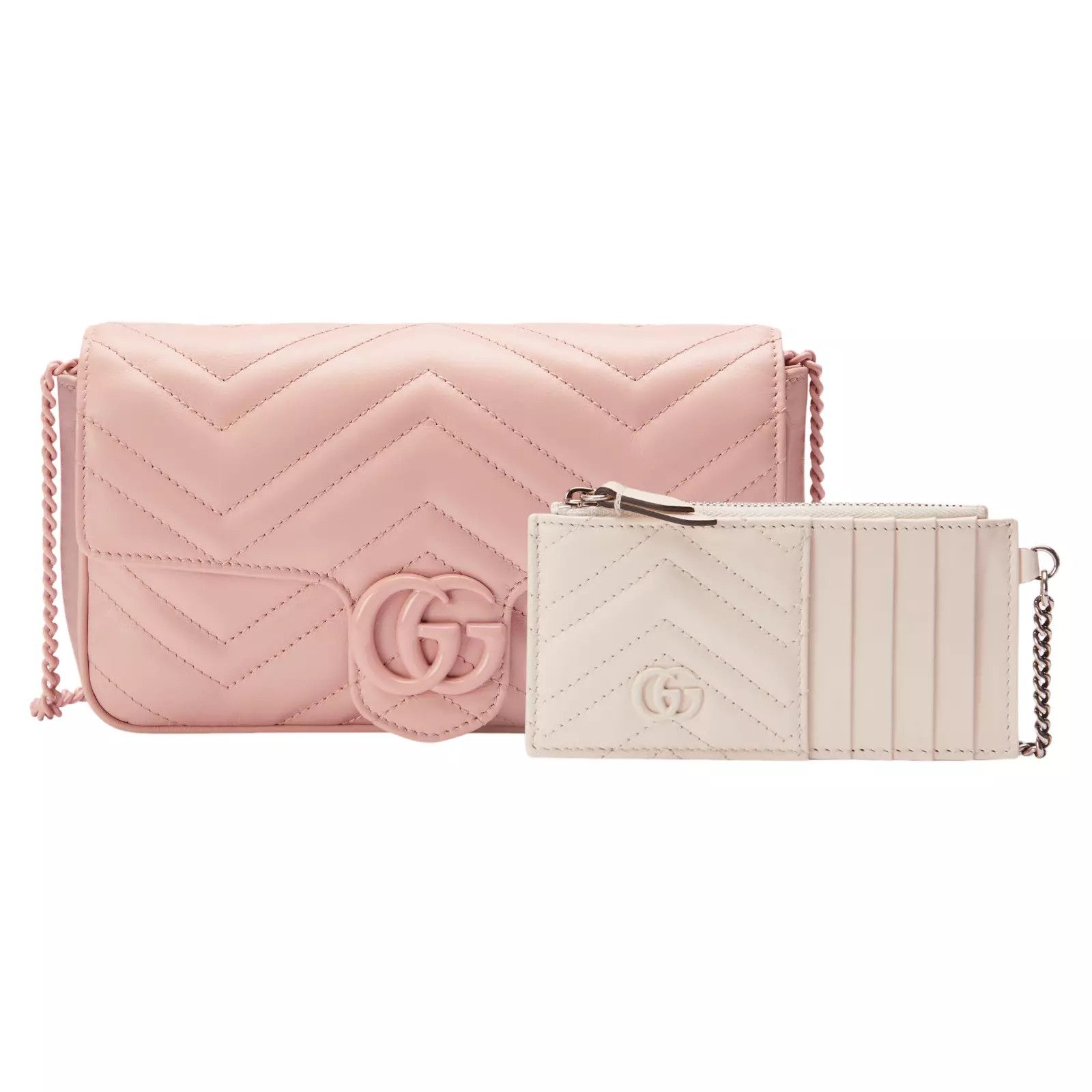 GUCCI GG Marmont Small Light Pink Shoulder Bag