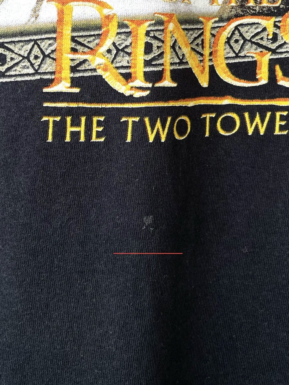Vintage Vintage 00s Lord Of The Rings Two Towers Movie Promo T-Shirt Size US M / EU 48-50 / 2 - 8 Thumbnail