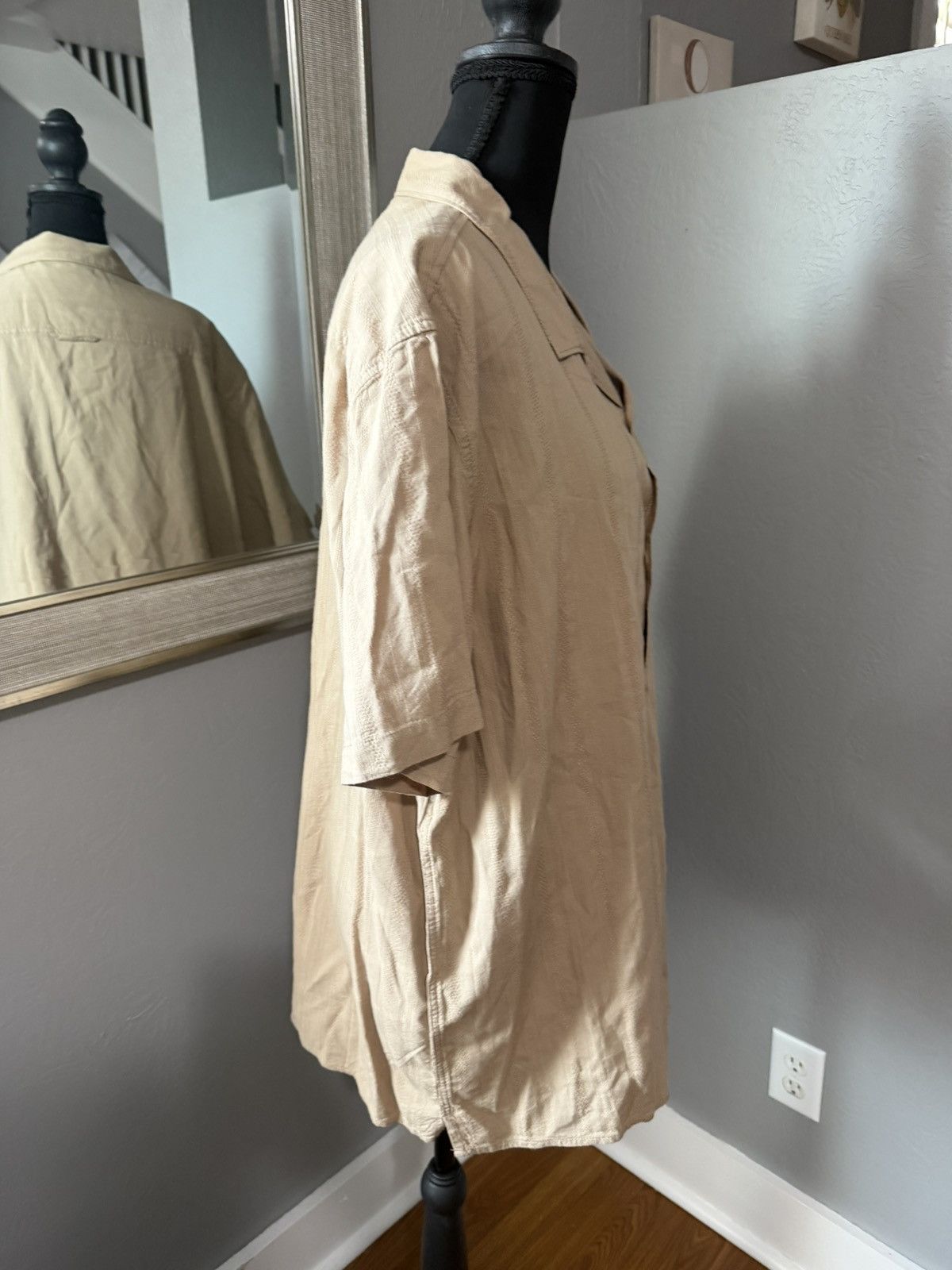 Other NWT Sun + Stone Woven Beige Button Up Shirt Size XXL. Size US XXL / EU 58 / 5 - 6 Thumbnail