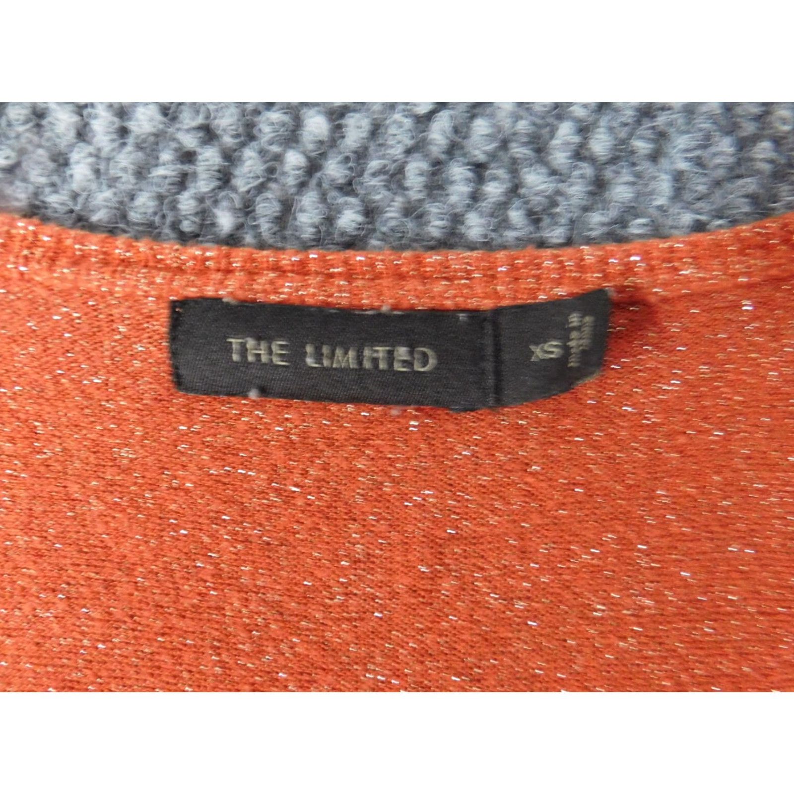 Vintage The Limited Blouse Shirt Womens XS Orange Crew Neck Short Sleeve Pullover Stretch Casual Regular Vintage No Size XS / US 0-2 / IT 36-38 - 4 Thumbnail
