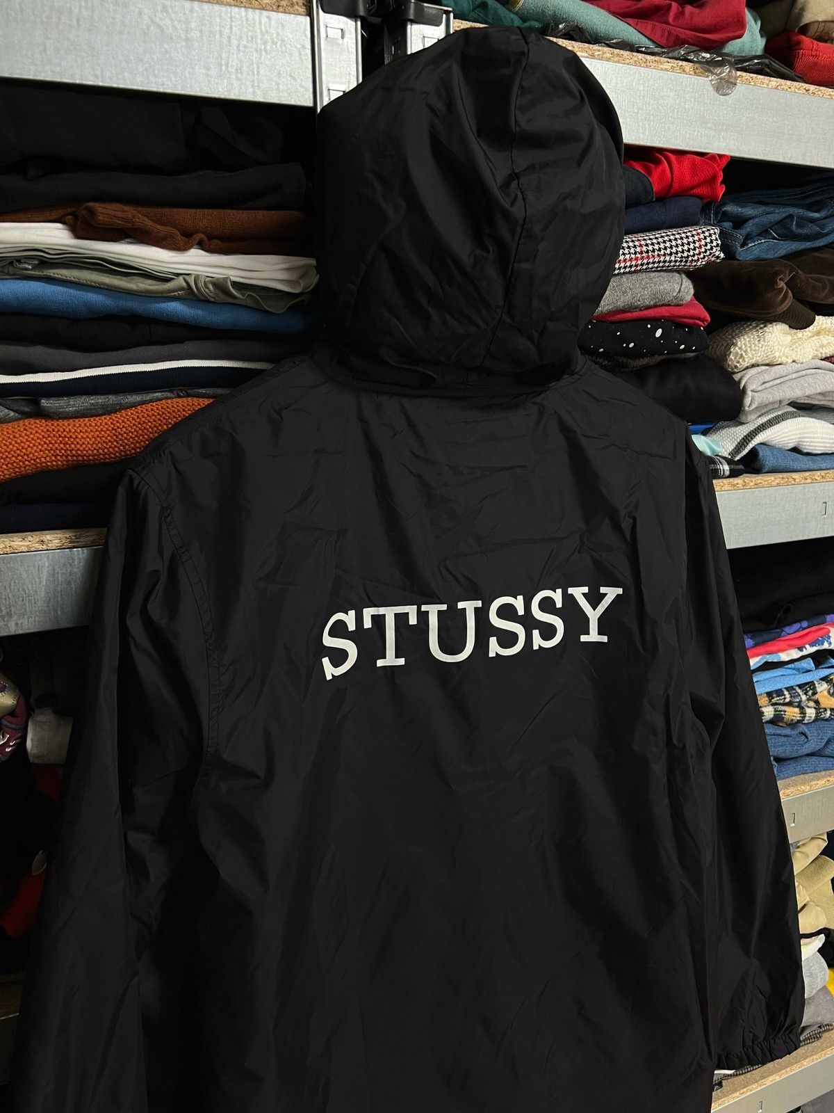 Stussy Stussy Jacket Nylon Hooded Windbreaker Rain Long Coat Logo Size US M / EU 48-50 / 2 - 5 Thumbnail