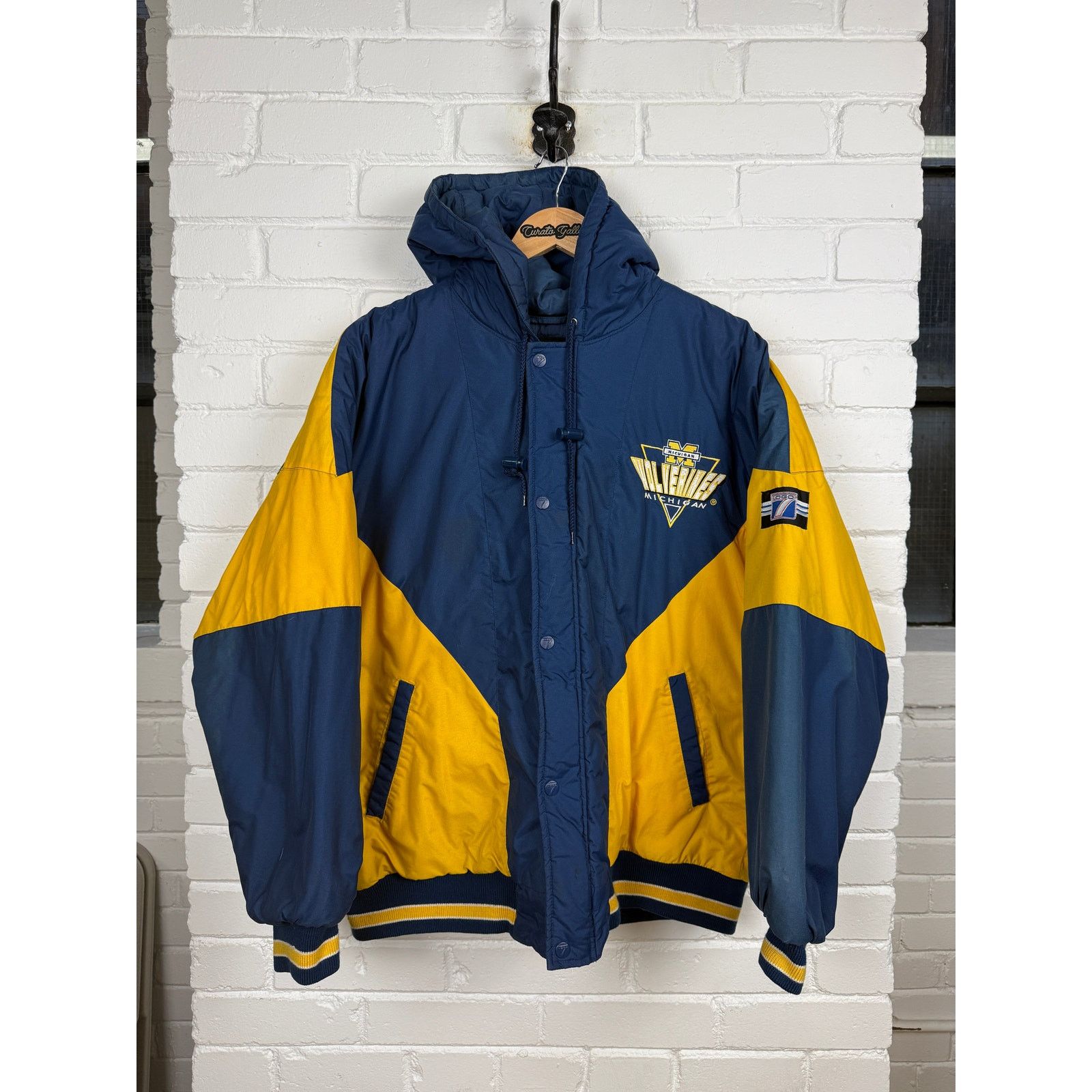 Vintage Vintage 80s/90s Michigan Wolverines Embroidered Logo NCAA XL Size US XL / EU 56 / 4 - 1 Thumbnail