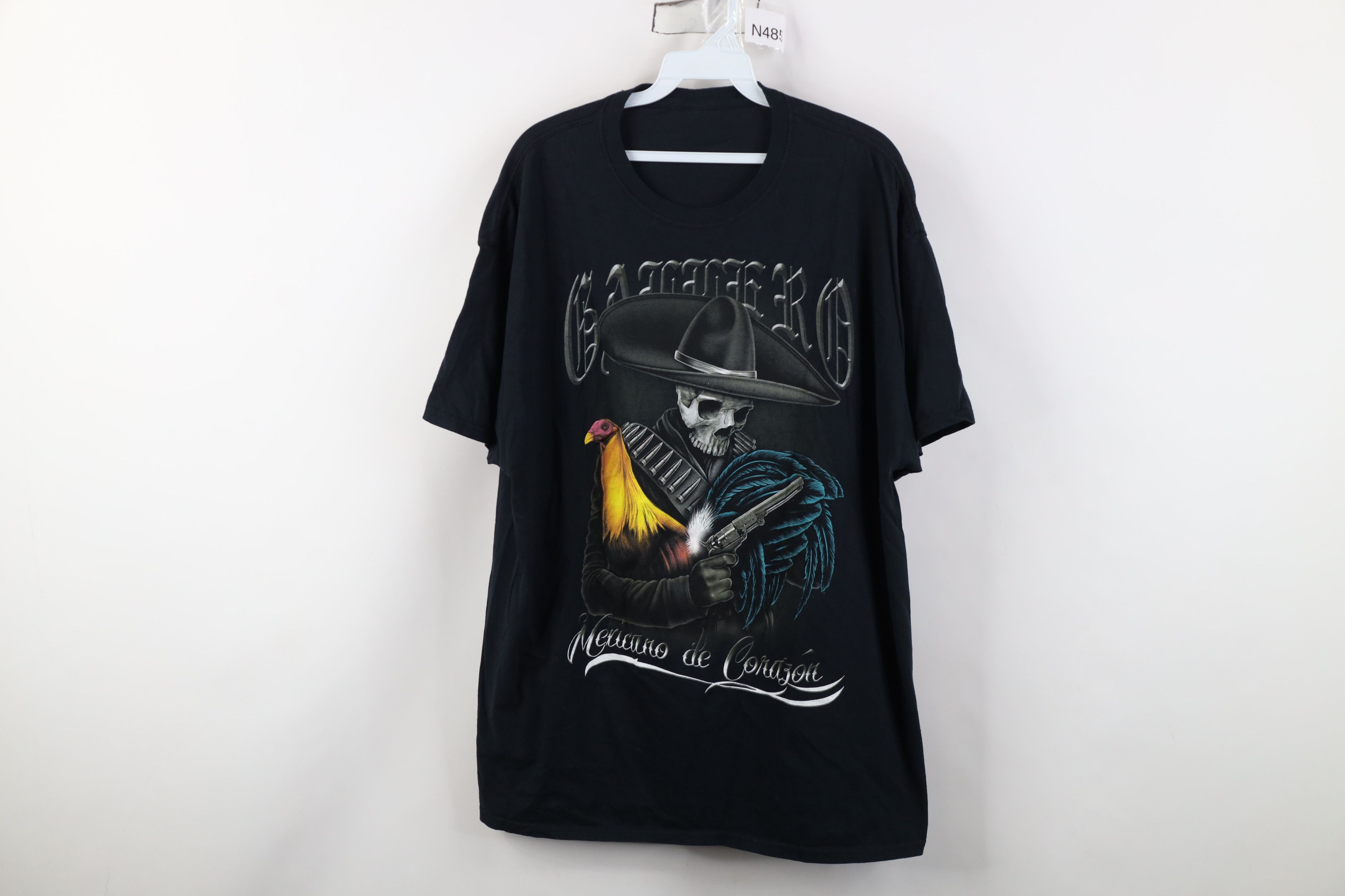 Vintage Vintage Y2K Streetwear Skeleton Cowboy Mexicano T-Shirt Size US L / EU 52-54 / 3 - 1 Thumbnail