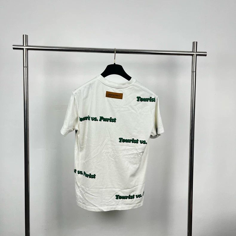 Louis Vuitton Louis Vuitton White and green flocking bullet screen short Size US S / EU 44-46 / 1 - 2 Thumbnail
