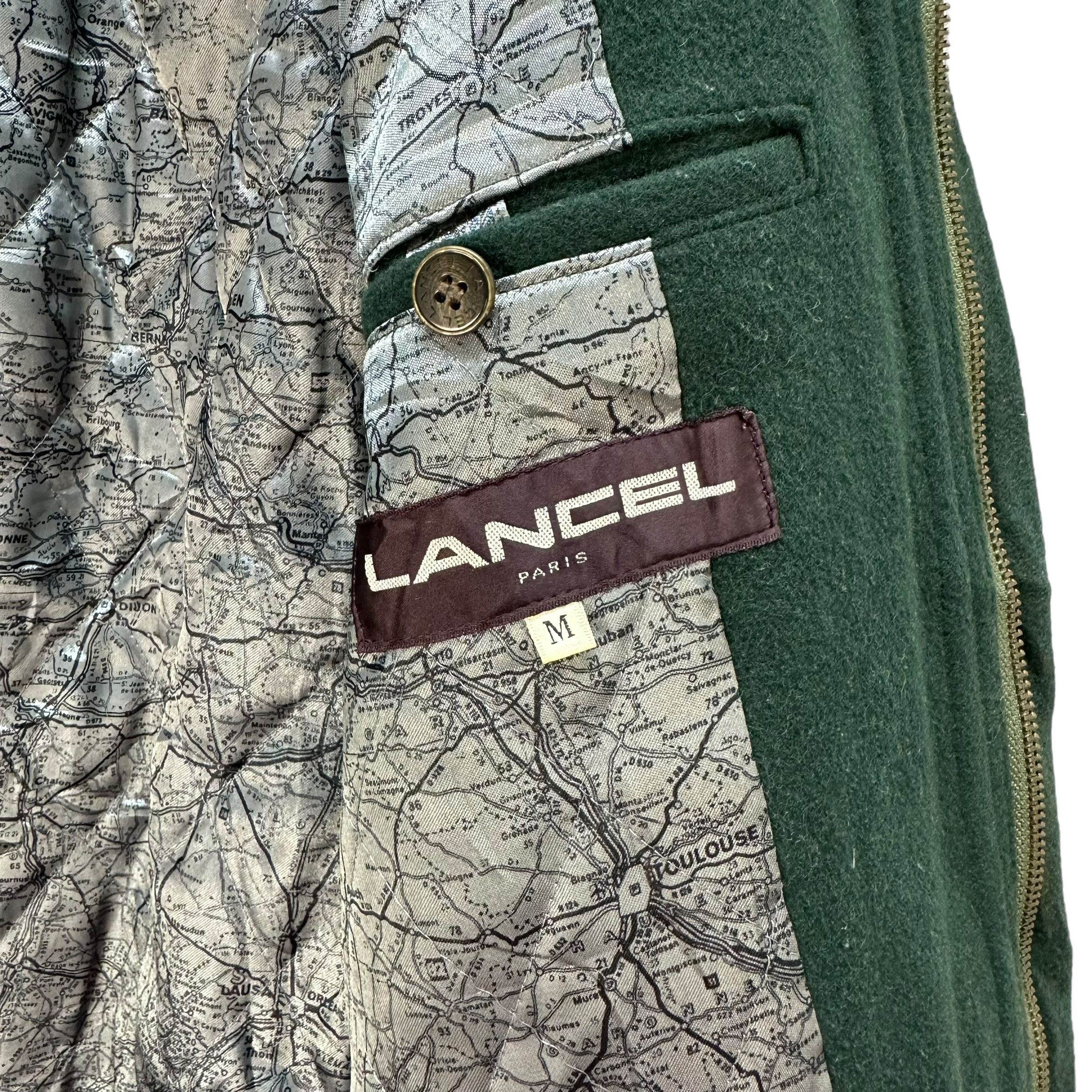 Lancel LANCEL Paris Embroidery Logo Green Wool Jacket #A46-1085 Size US M / EU 48-50 / 2 - 10 Thumbnail
