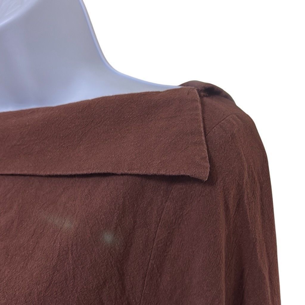 Other Storets Womens Small Brown Vintage Off Shoulder Collar Tie S Size S / US 4 / IT 40 - 3 Thumbnail