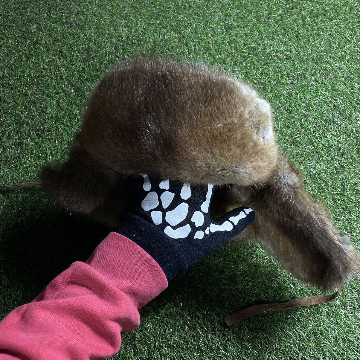 Vintage Vintage Y2K Fuzzy Mohair Beanie Alt Ushanka Grunge Slim OS Size ONE SIZE - 5 Thumbnail