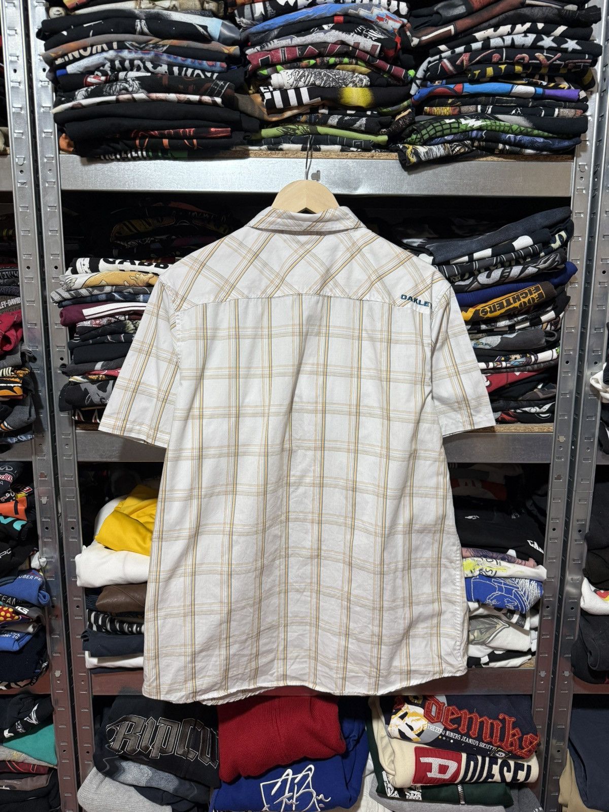 Oakley Vintage Oakley Software Button Shirt Short Sleeve Y2K Hype Size US XXL / EU 58 / 5 - 2 Thumbnail