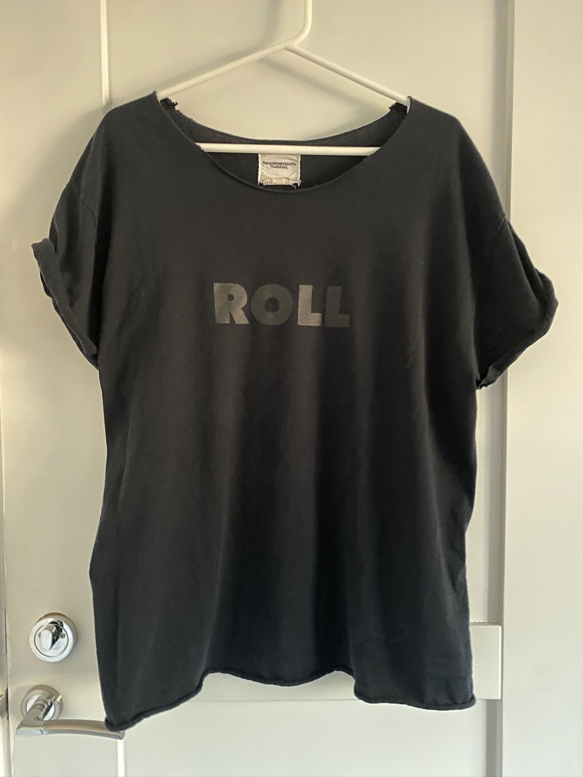 Takahiromiyashita The Soloist. Navy Roll Graphic T-Shirt Size US L / EU 52-54 / 3 - 2 Thumbnail