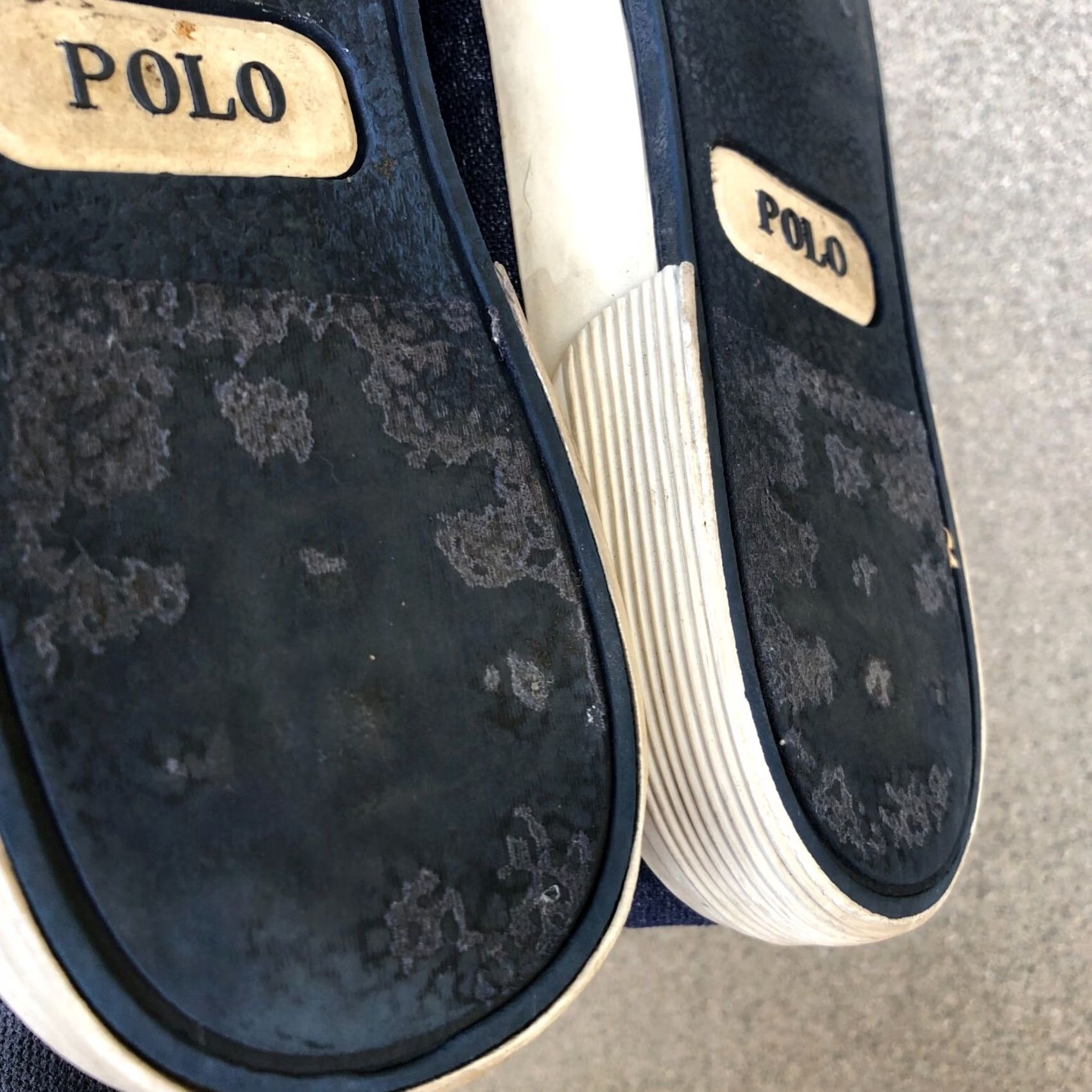Ralph Lauren POLO RALPH LAUREN Faxon Low Shoes Mens 10.5 D Blue Canvas Sneakers Sneaker Casual Lace Up Size US L / EU 52-54 / 3 - 7 Thumbnail