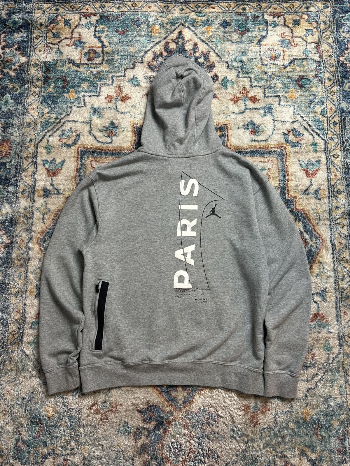 Jordan Brand Air Jordan Paris Saint Germain Pullover Hoodie Medium Size US M / EU 48-50 / 2 - 2 Thumbnail