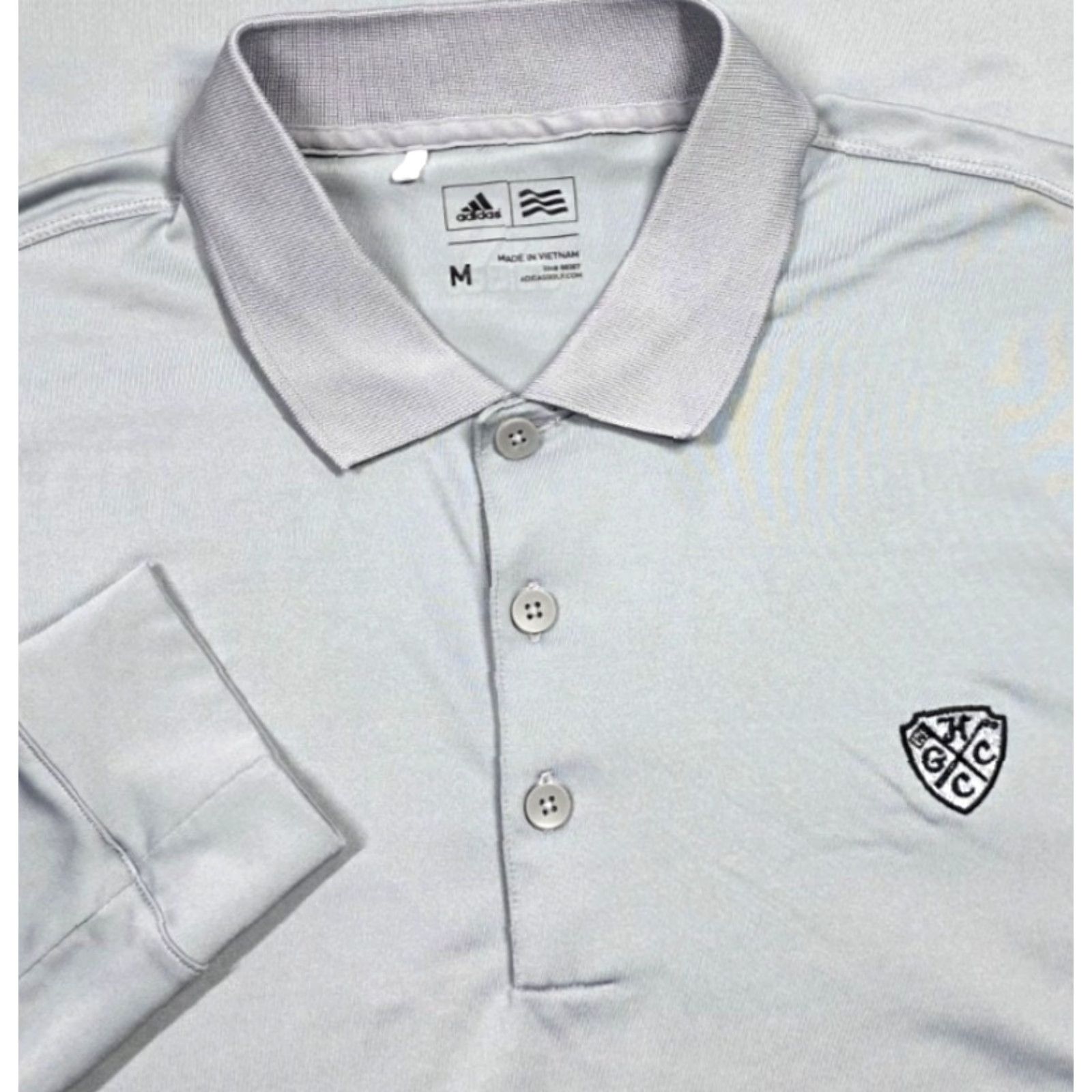 Adidas Adidas Polo Shirt Mens M Gray Hempstead Golf Country Club Long Sleeve Stretch Polo Shirt M Gray Adidas Golf Country Club Hempstead Long Sleeve Stretch Size US M / EU 48-50 / 2 - 2 Thumbnail