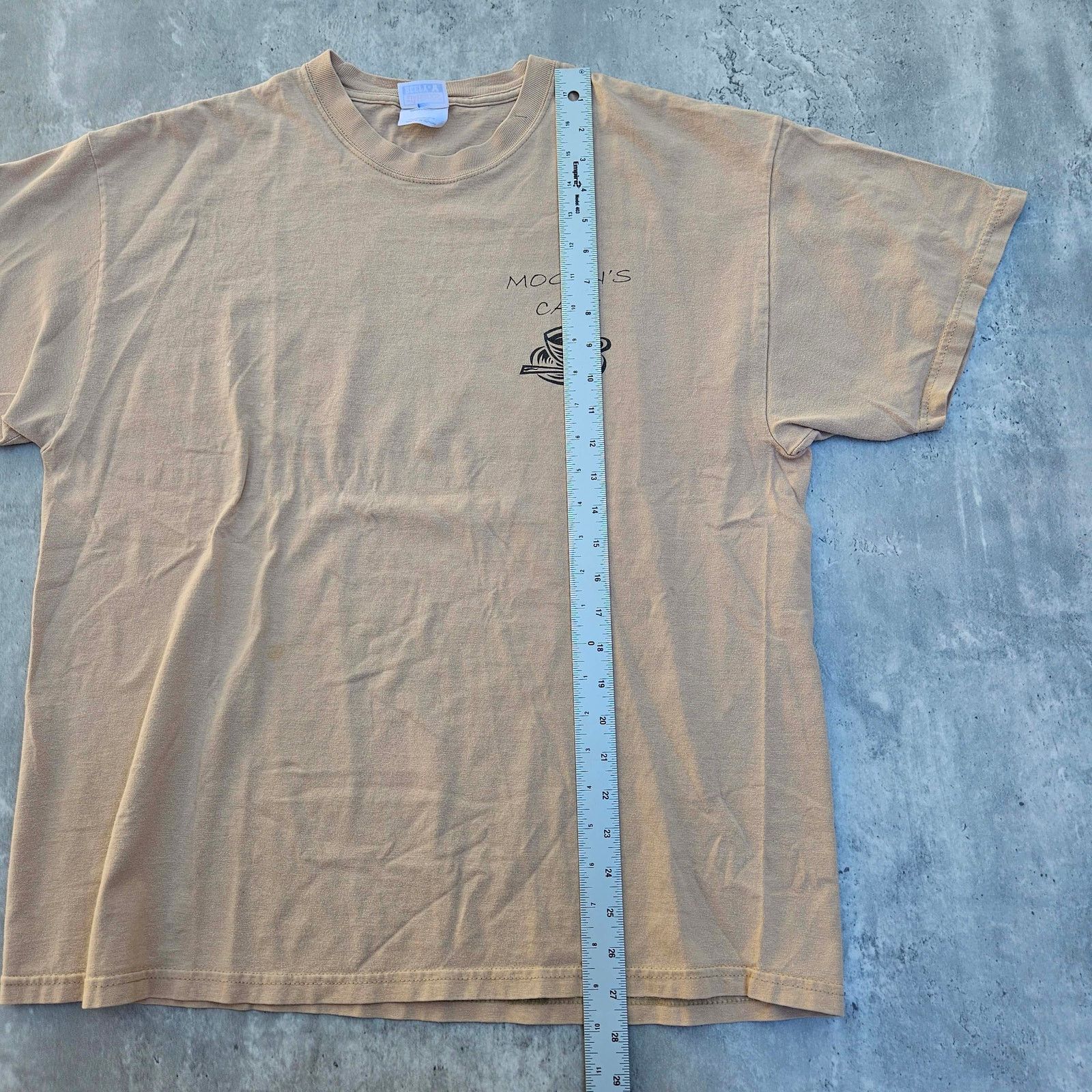 Hanes Vintage Y2K Mocha Brown Coffee Shop Shirt Size XL Size US XL / EU 56 / 4 - 5 Thumbnail