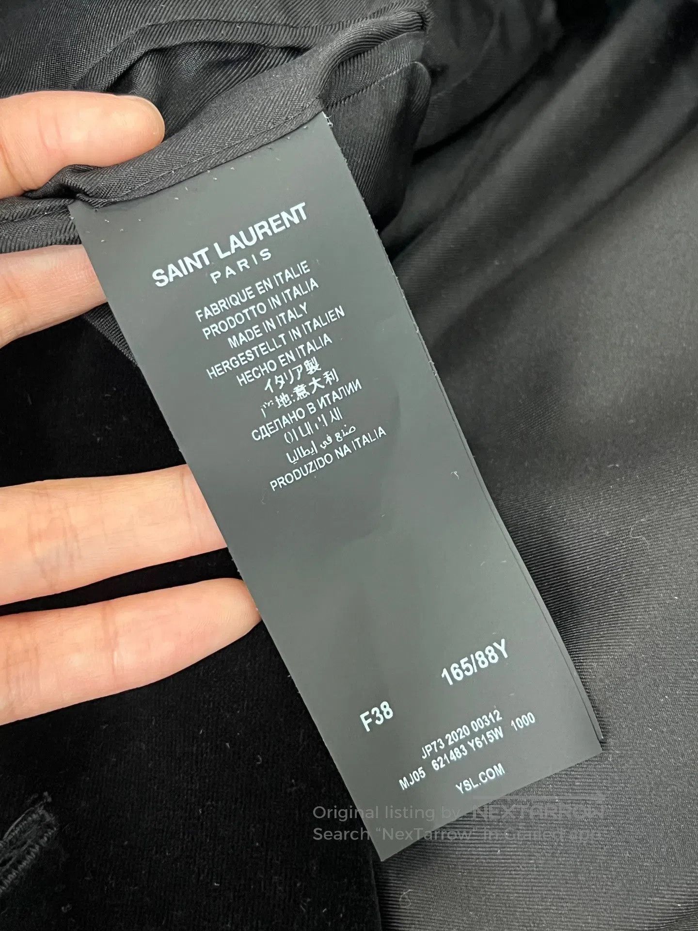 Saint Laurent Paris Saint Laurent Paris Velvet Long Coat with Gold Buttons| Size XS / US 0-2 / IT 36-38 - 5 Thumbnail