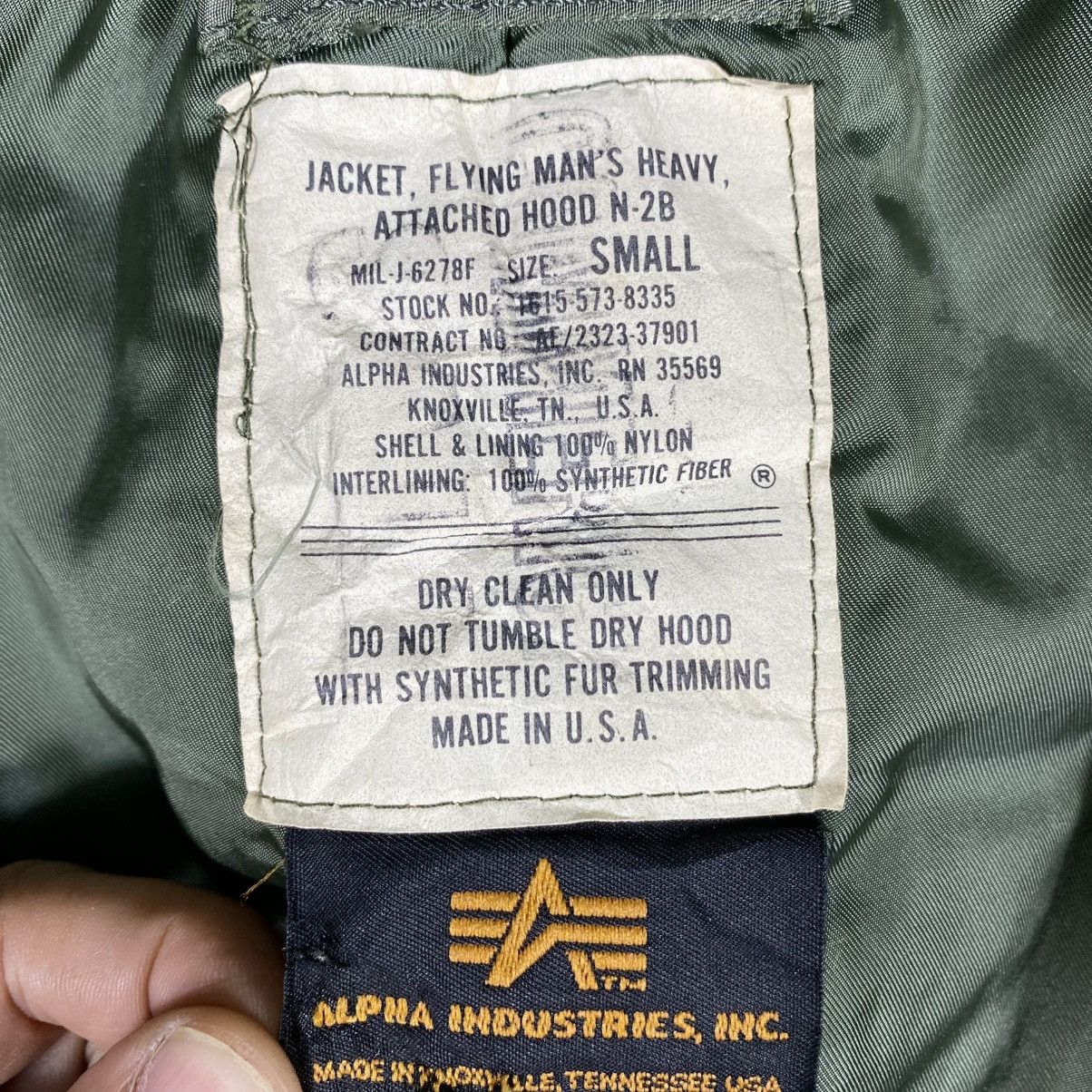 Alpha Industries × Vintage Vintage Alpha Industries Flying Man's Heavy N-2B Bomber Size US S / EU 44-46 / 1 - 9 Thumbnail