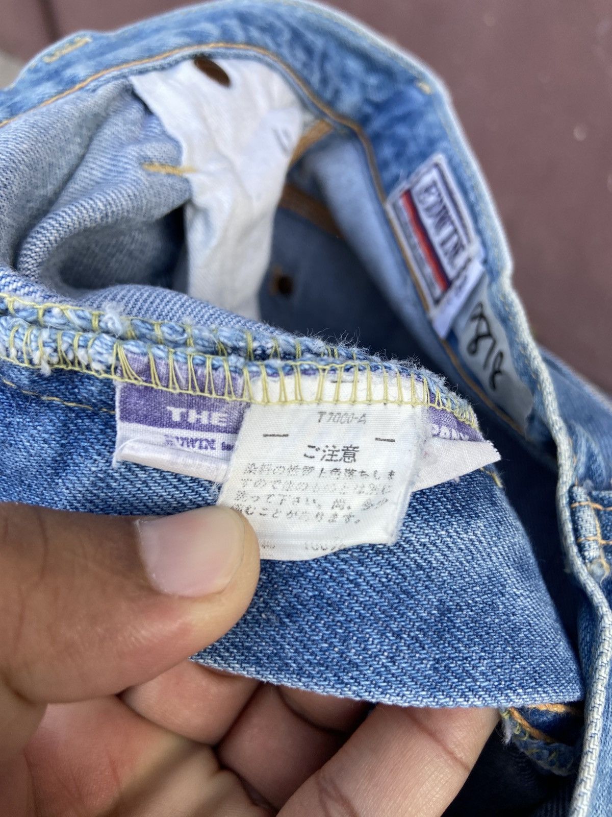Edwin Vintage 80s Edwin Straight Jeans Size US 28 / EU 44 - 8 Thumbnail