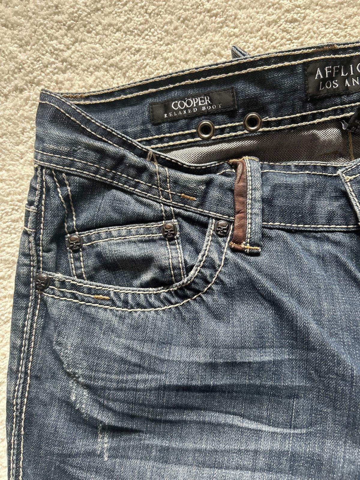 Affliction Black Label Cooper Boot Cut Affliction jeans Size US 34 / EU 50 - 9 Thumbnail