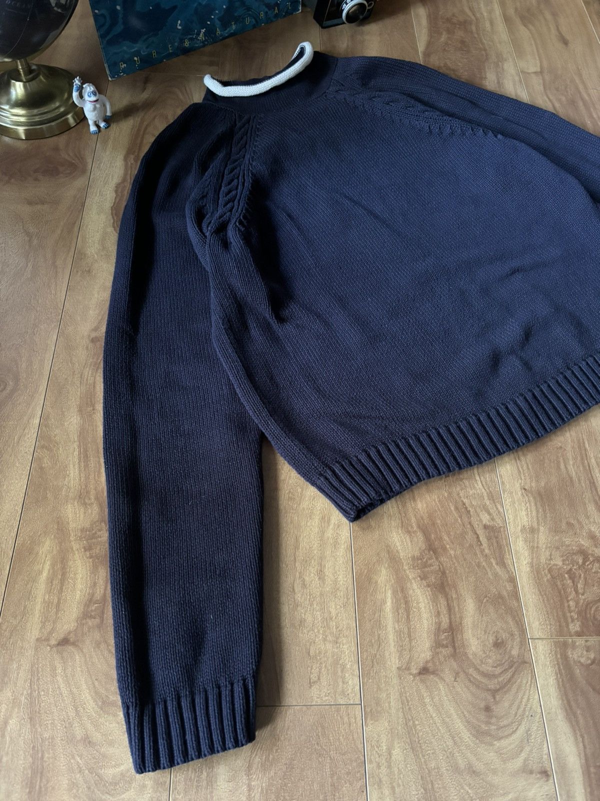 Vintage 90s Vintage Essential Knit Sailor Sweater Medium Size US M / EU 48-50 / 2 - 1 Thumbnail