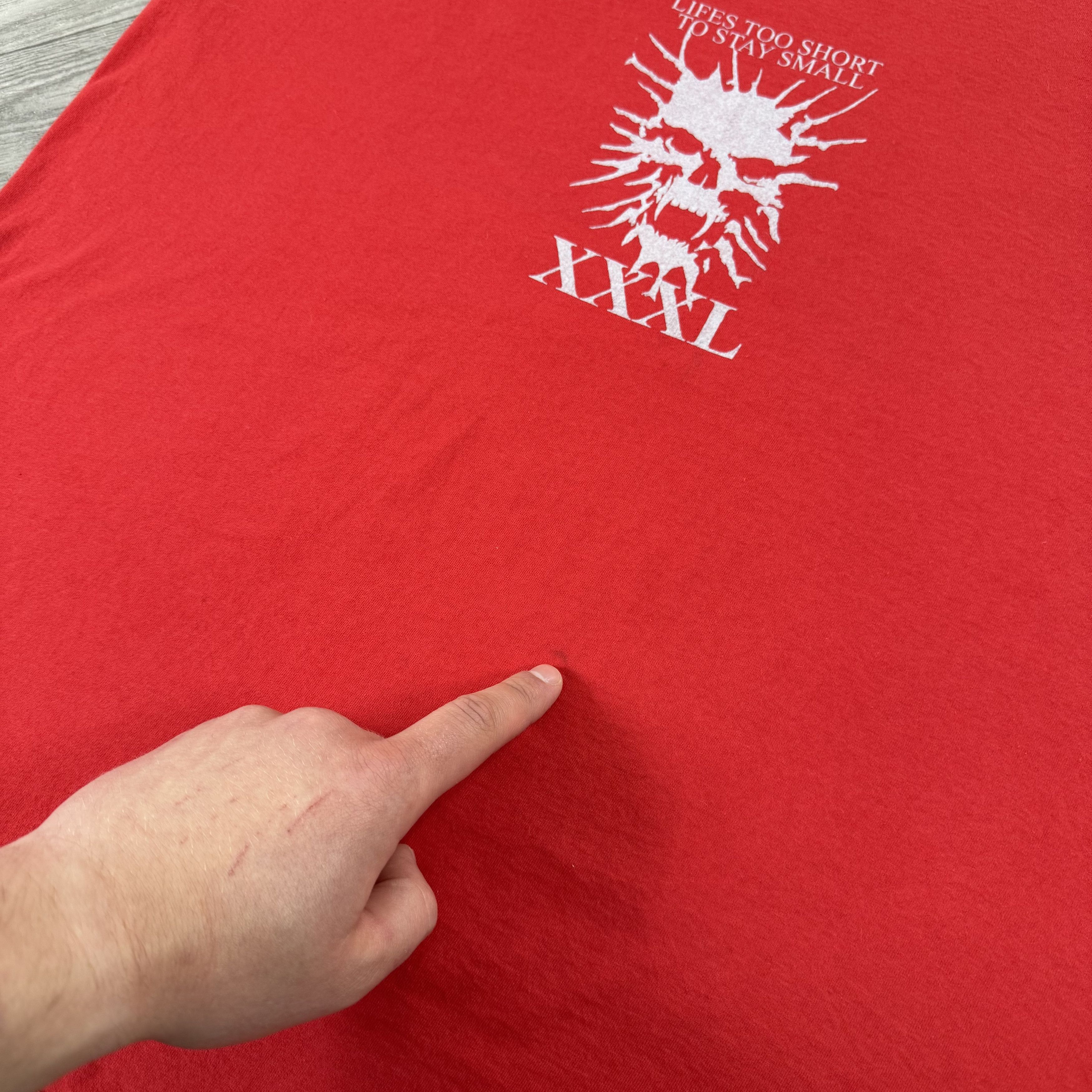 Vintage Vintage Gym Tank Top "LIFES TOO SHORT TO STAY SMALL" Red Size US M / EU 48-50 / 2 - 8 Thumbnail