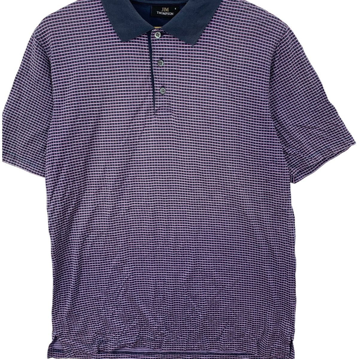Jim Thompson Vintage JIM THOMPSON DESIGNER Nova Checks Polo Tee Shirt Top Size US S / EU 44-46 / 1 - 3 Thumbnail