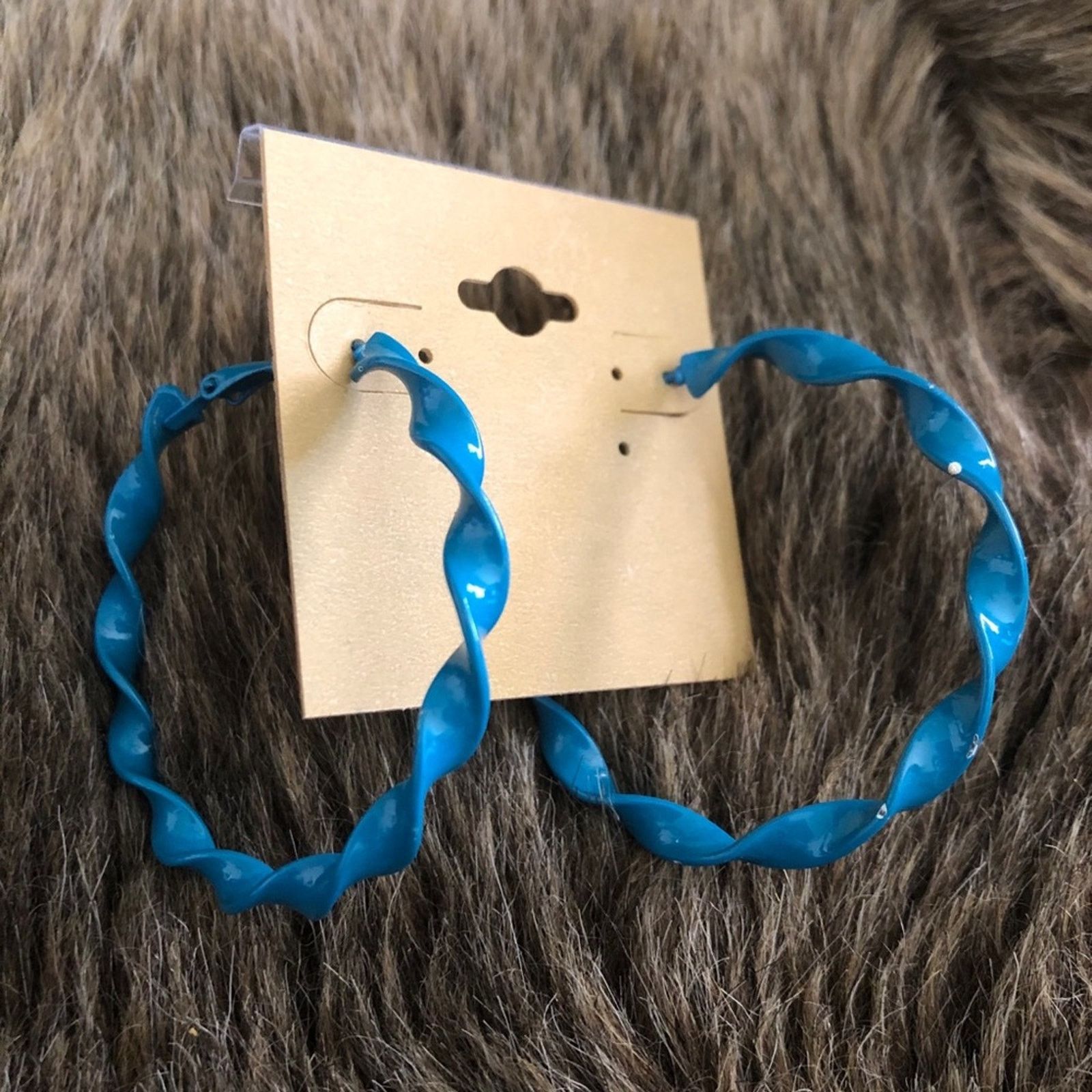 Vintage Vintage painted twisted hoop earrings Size ONE SIZE - 2 Thumbnail