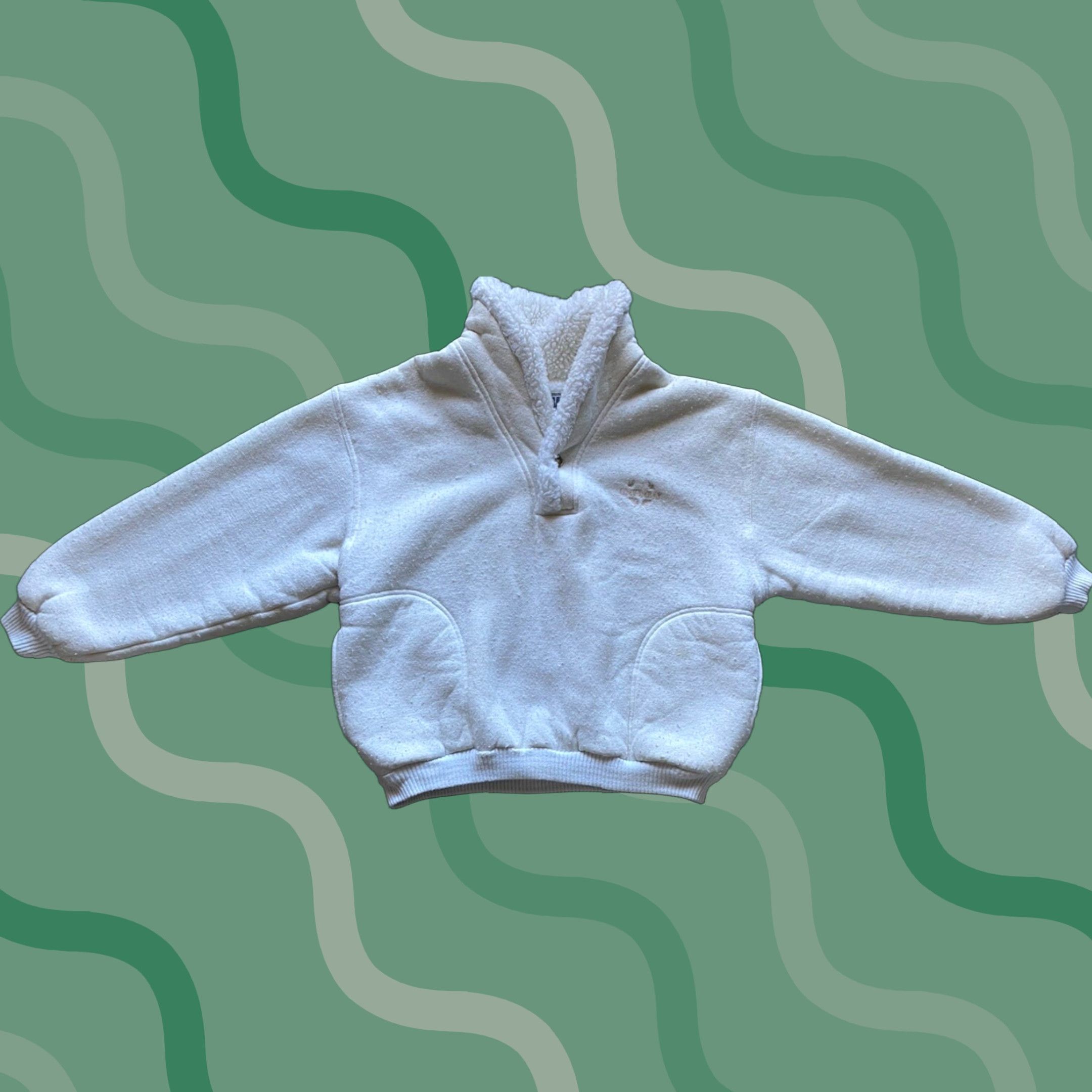 Vintage VINTAGE UNIONBAY Jacket Coat White Women’s Large L Sherpa Made In USA Size L / US 10 / IT 46 - 1 Thumbnail