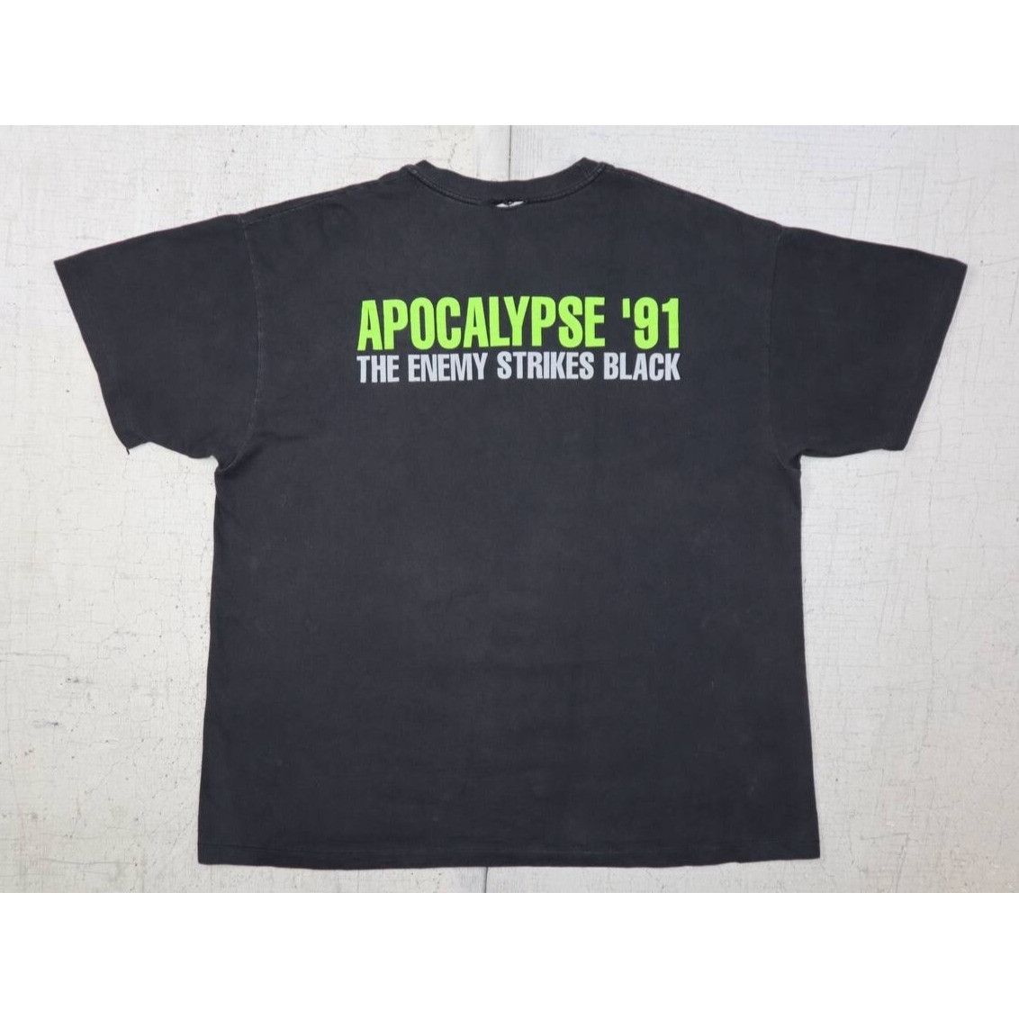 Vintage VTG 1991 Public Enemy Apocalypse 91 Rap Tee XL Black Hip Hop Size US XL / EU 56 / 4 - 2 Thumbnail