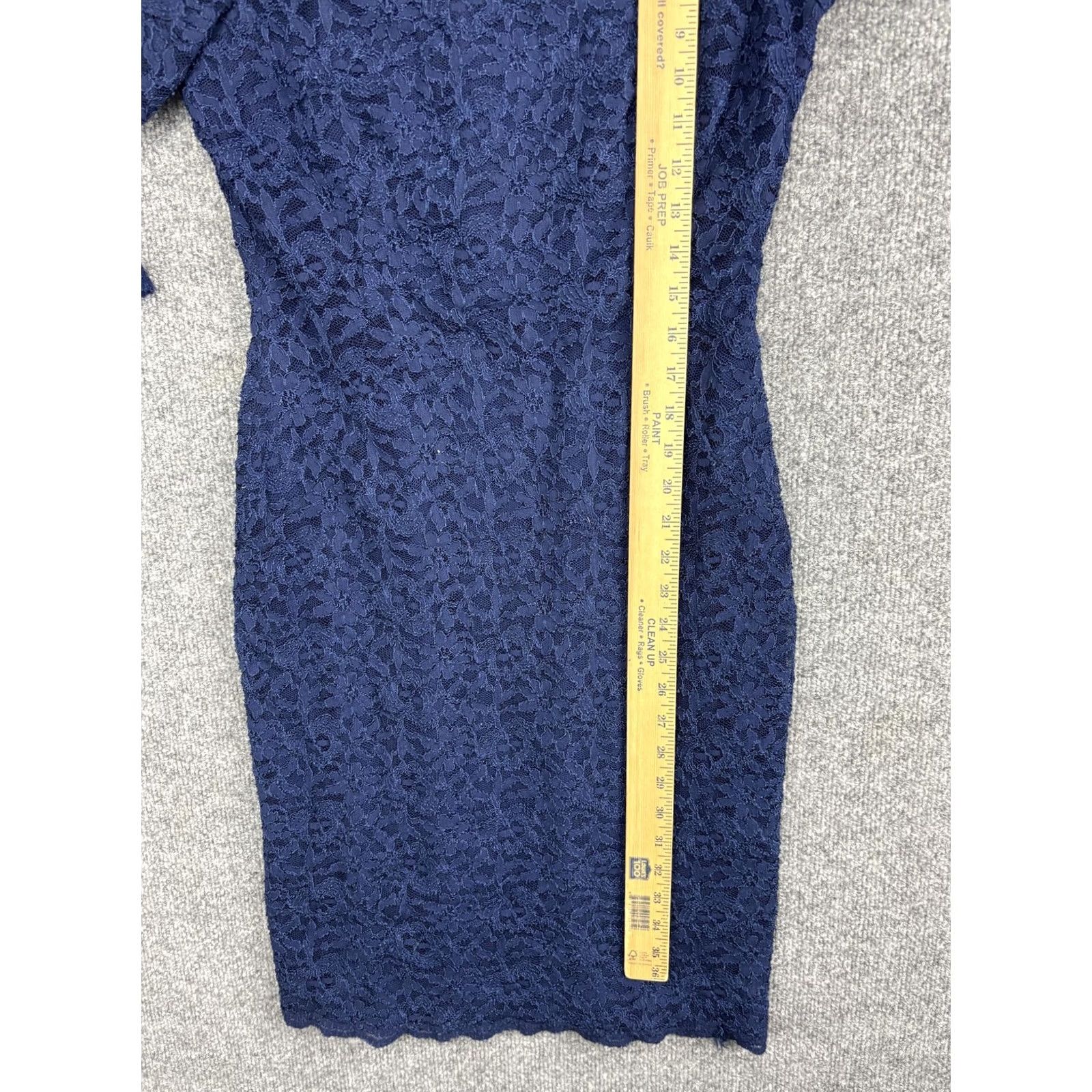 Ralph Lauren Lauren Ralph Lauren Dress Womens 8 Blue Lace 3/4 Sleeve Sheath Party Cocktail Size M / US 6-8 / IT 42-44 - 6 Thumbnail